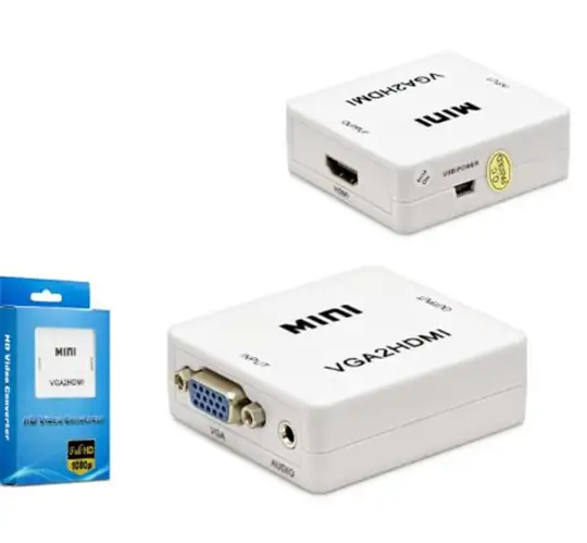 HADRON HDX1283 HD VIDEO CONVERTOR VGA (IN) TO HDMI (OUT) BEYAZ
