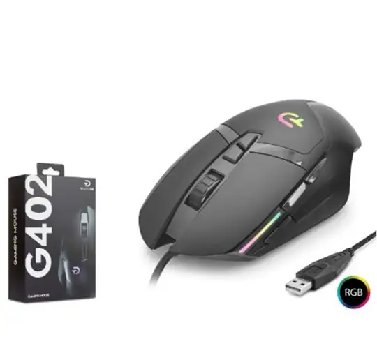 GOOD PRO G402 RGB Gaming Mouse 7200 DPI 7 Tuş 1000Hz Siyah