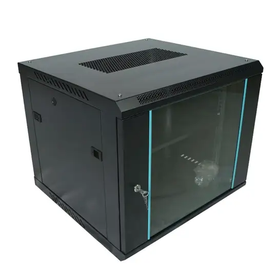 Racksan MT-6609S 9U Duvar Tipi Kabinet (500-600-600) Raf+Fan+Priz
