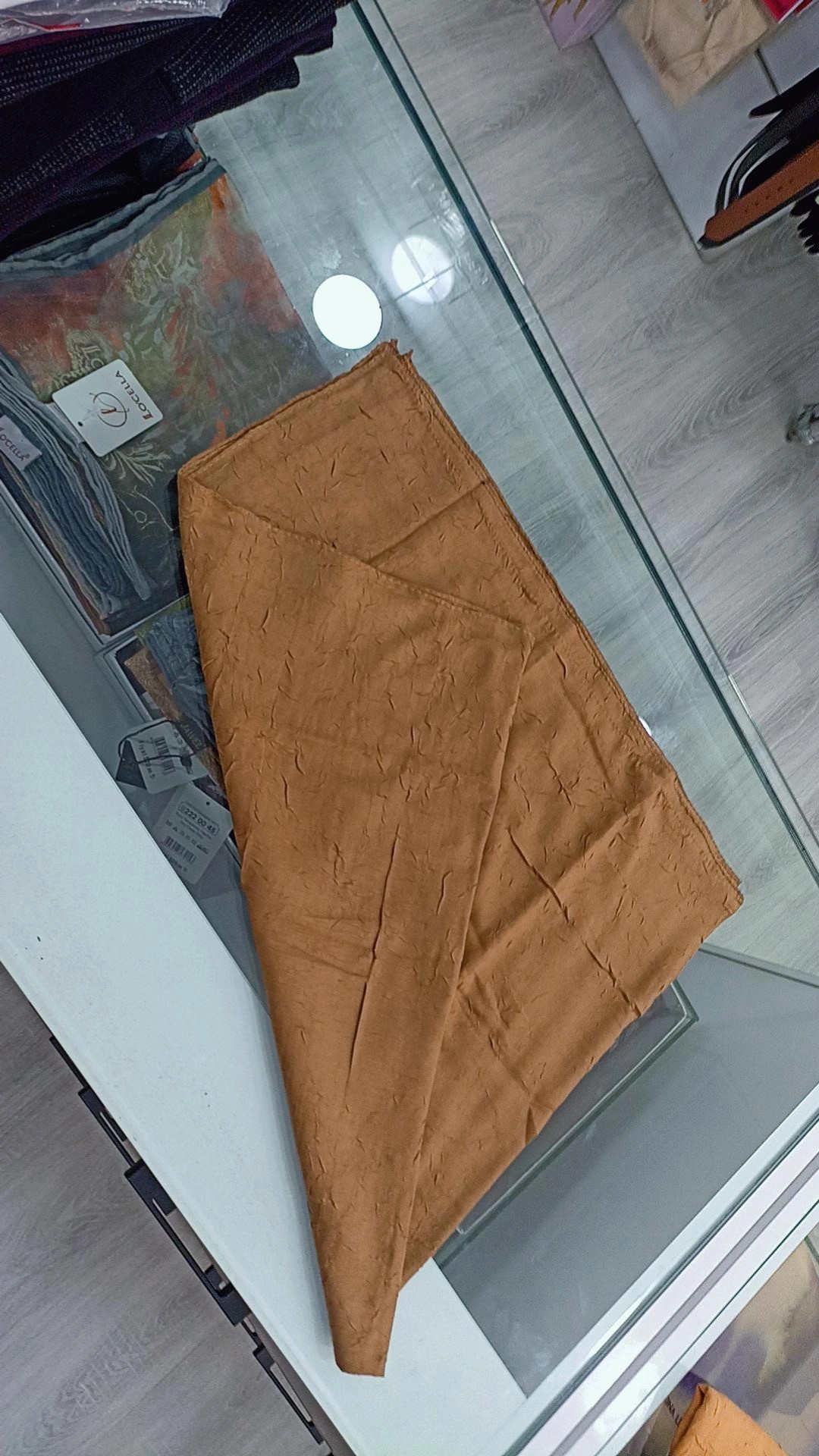 BAMBU KRAŞ ŞAL - koyu camel