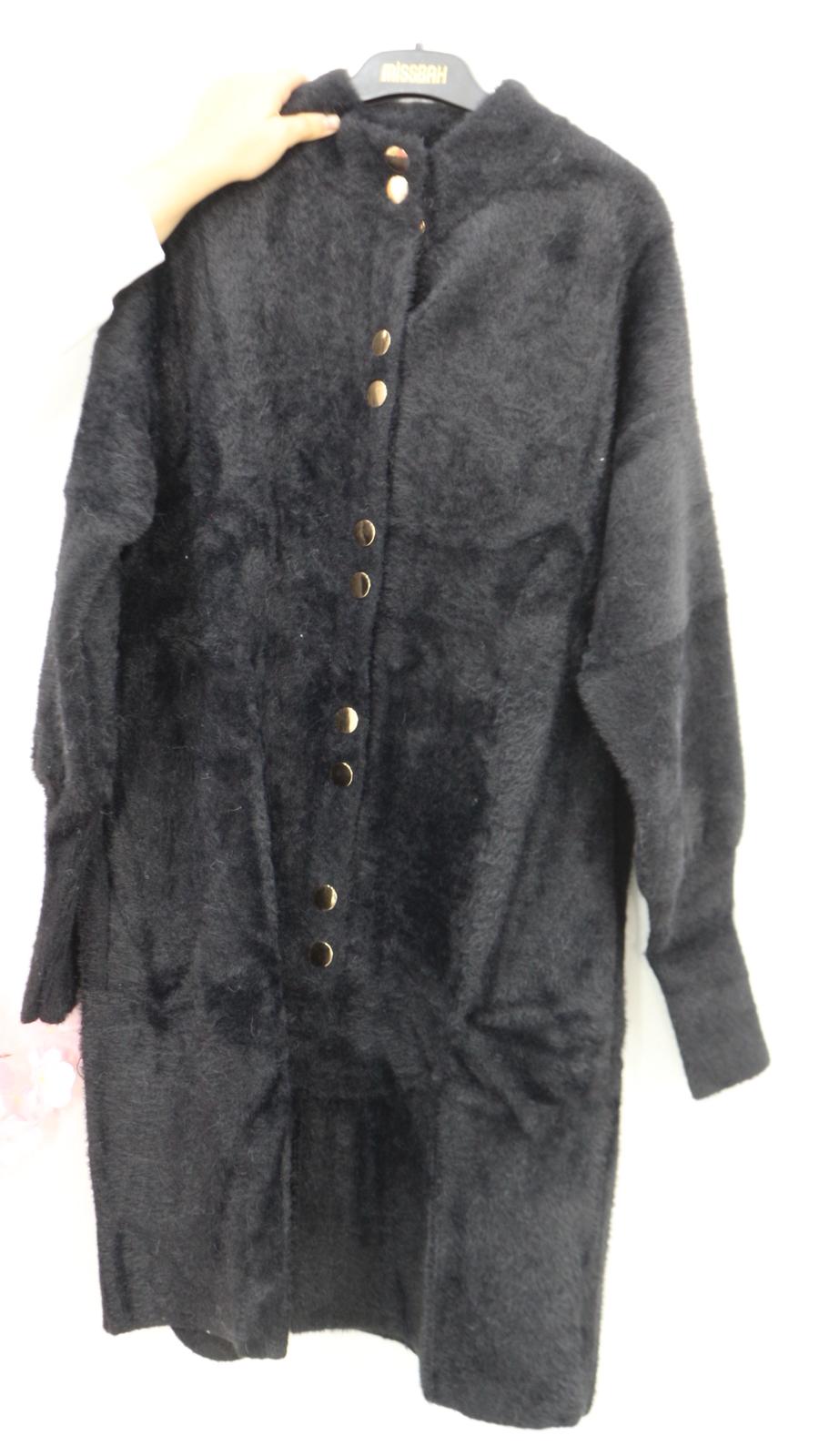 ANGORA ÇITÇITLI KABAN  - Siyah