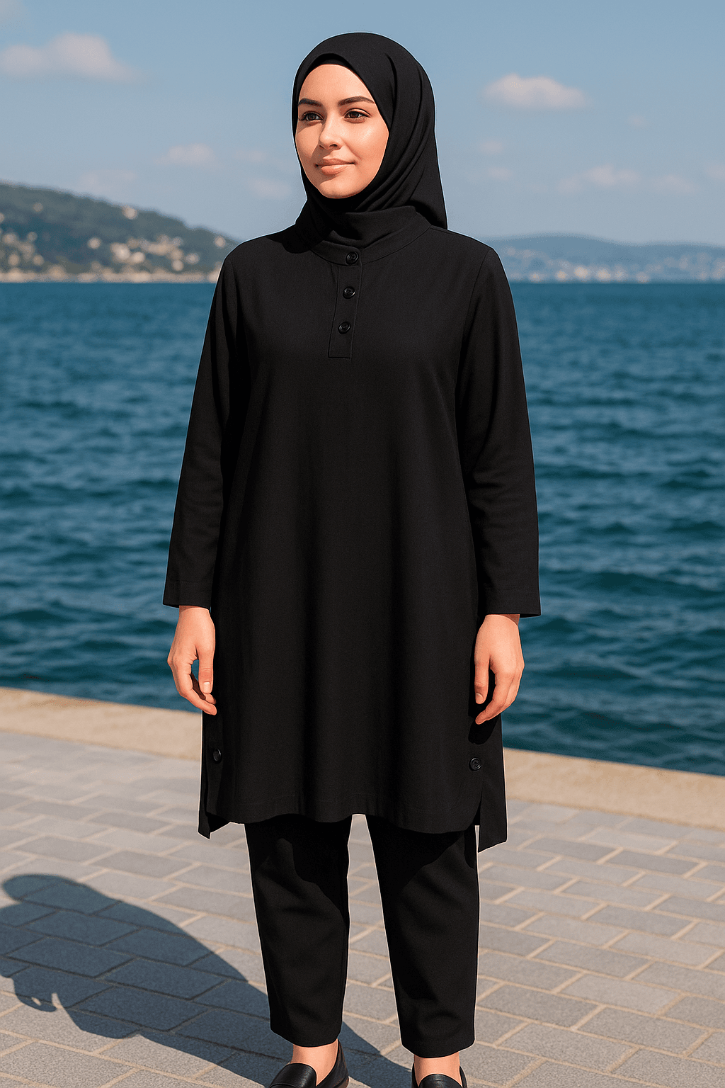 ÇİLEK KUMAŞ YAZLIK TUNİK