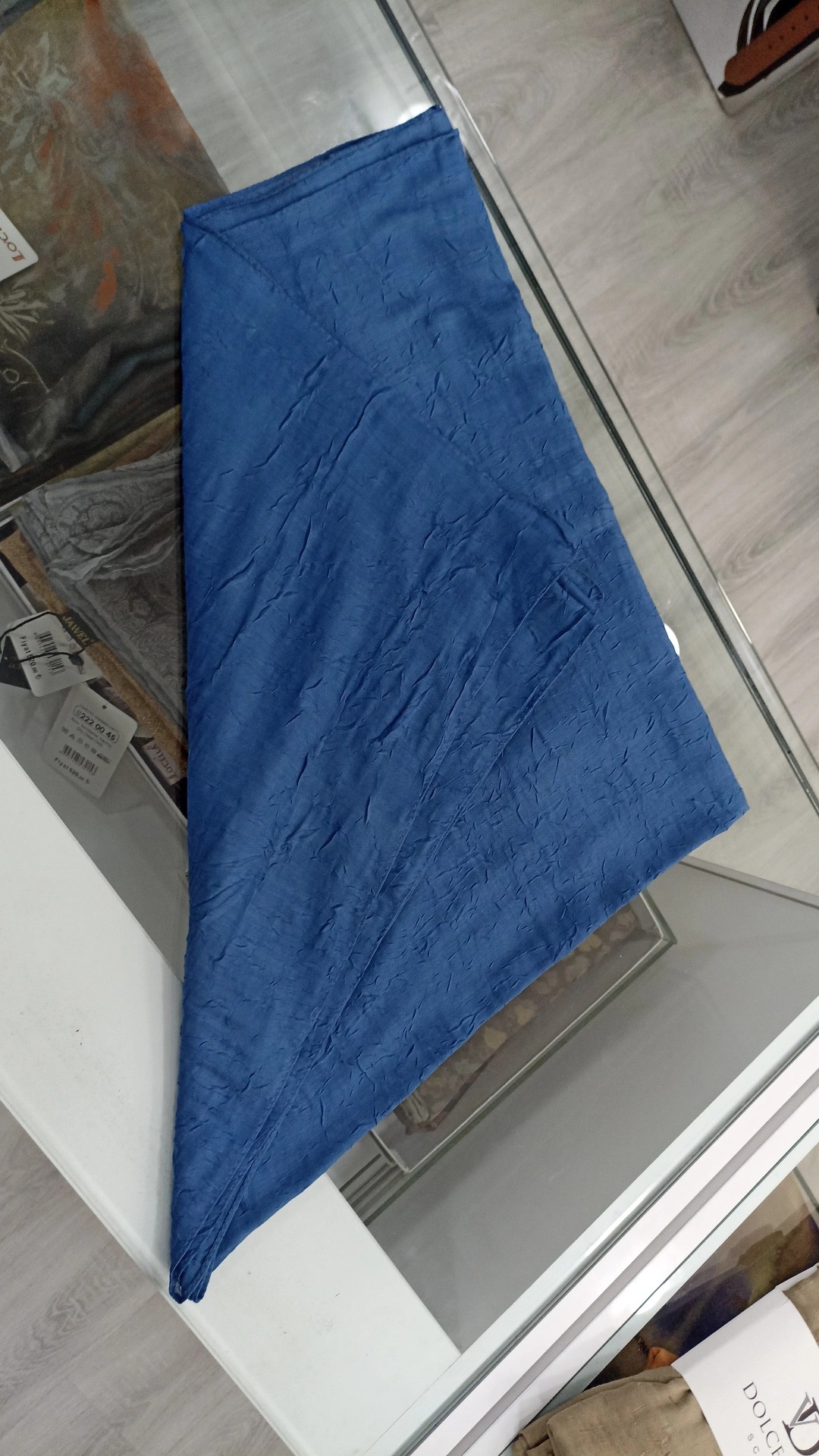 BAMBU KRAŞ ŞAL - indigo mavi