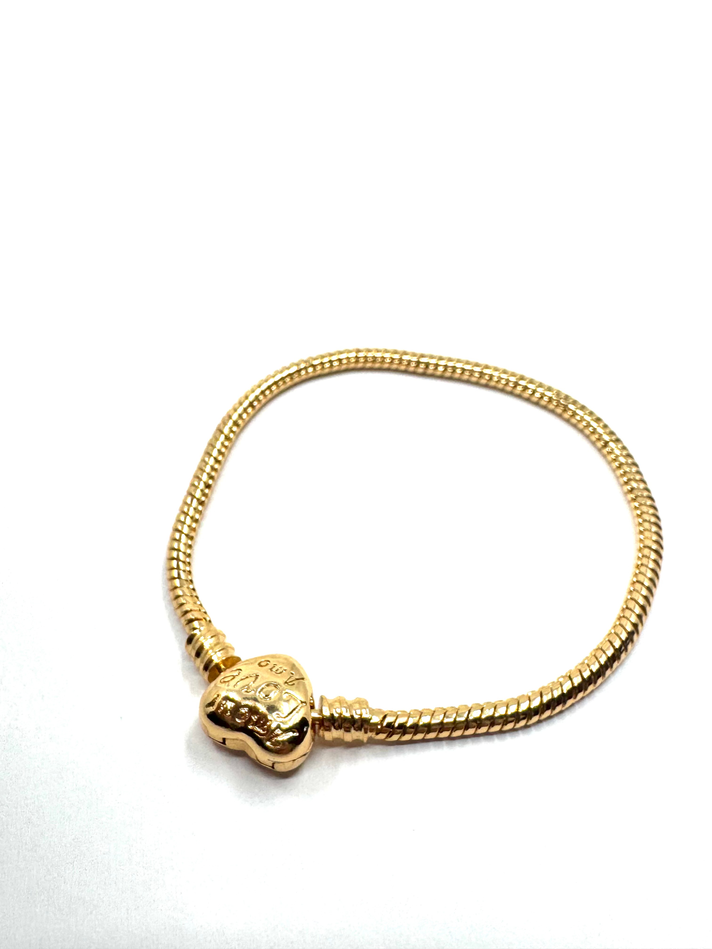 Charm Çelik Gold Bileklik