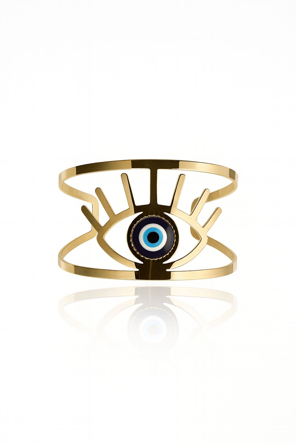 Gold Kelepçe Evel Eye Bileklik
