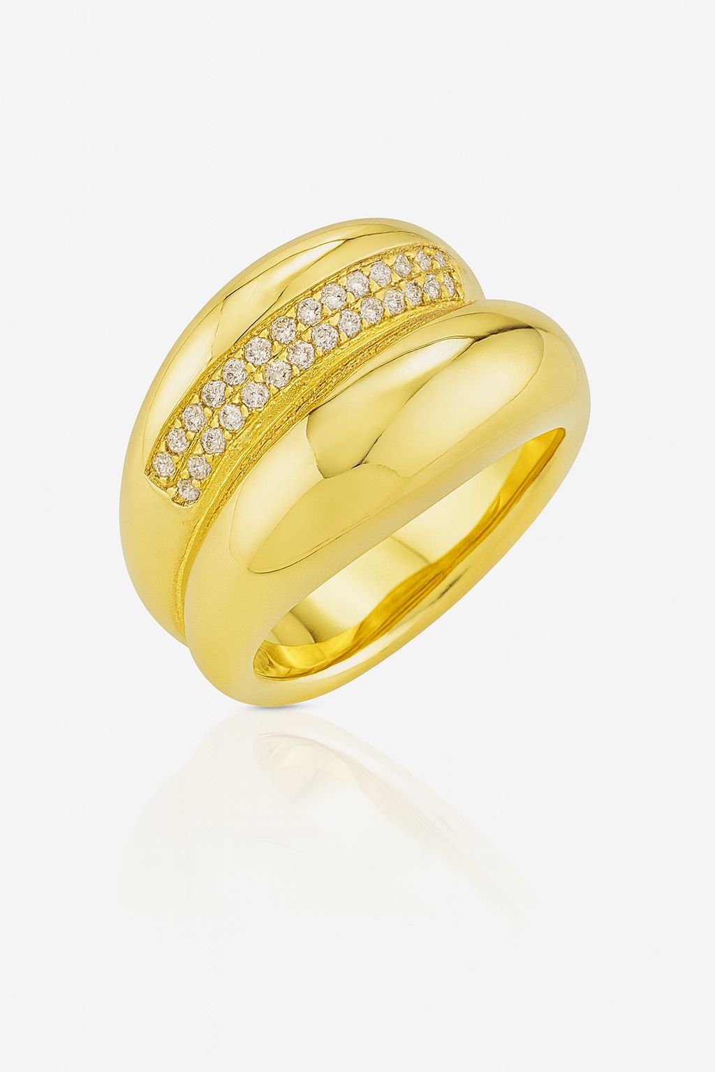 Çelik Gold Ivy Yüzük