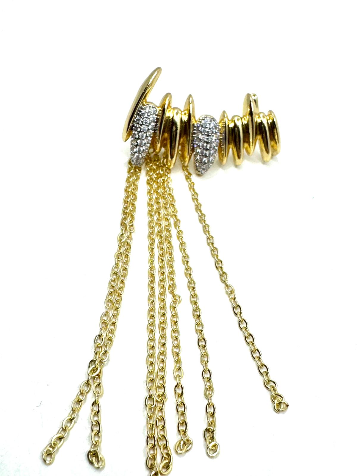 Earcuff Nur Çelik Küpe