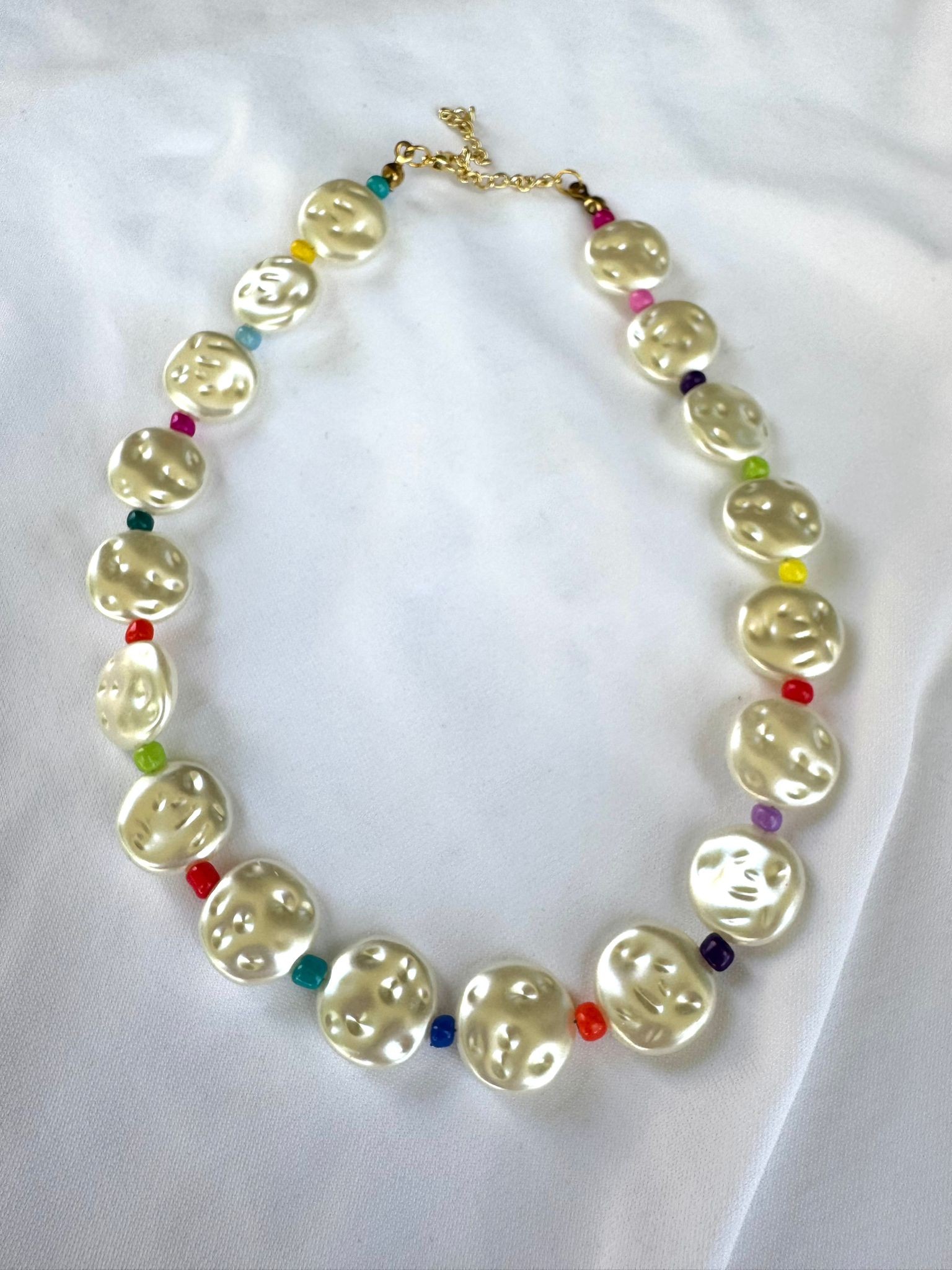 Rengarenk İnci Choker