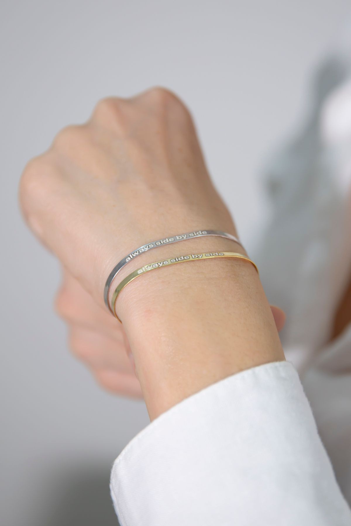 Gümüş Bileklik Always Side by side SILVER