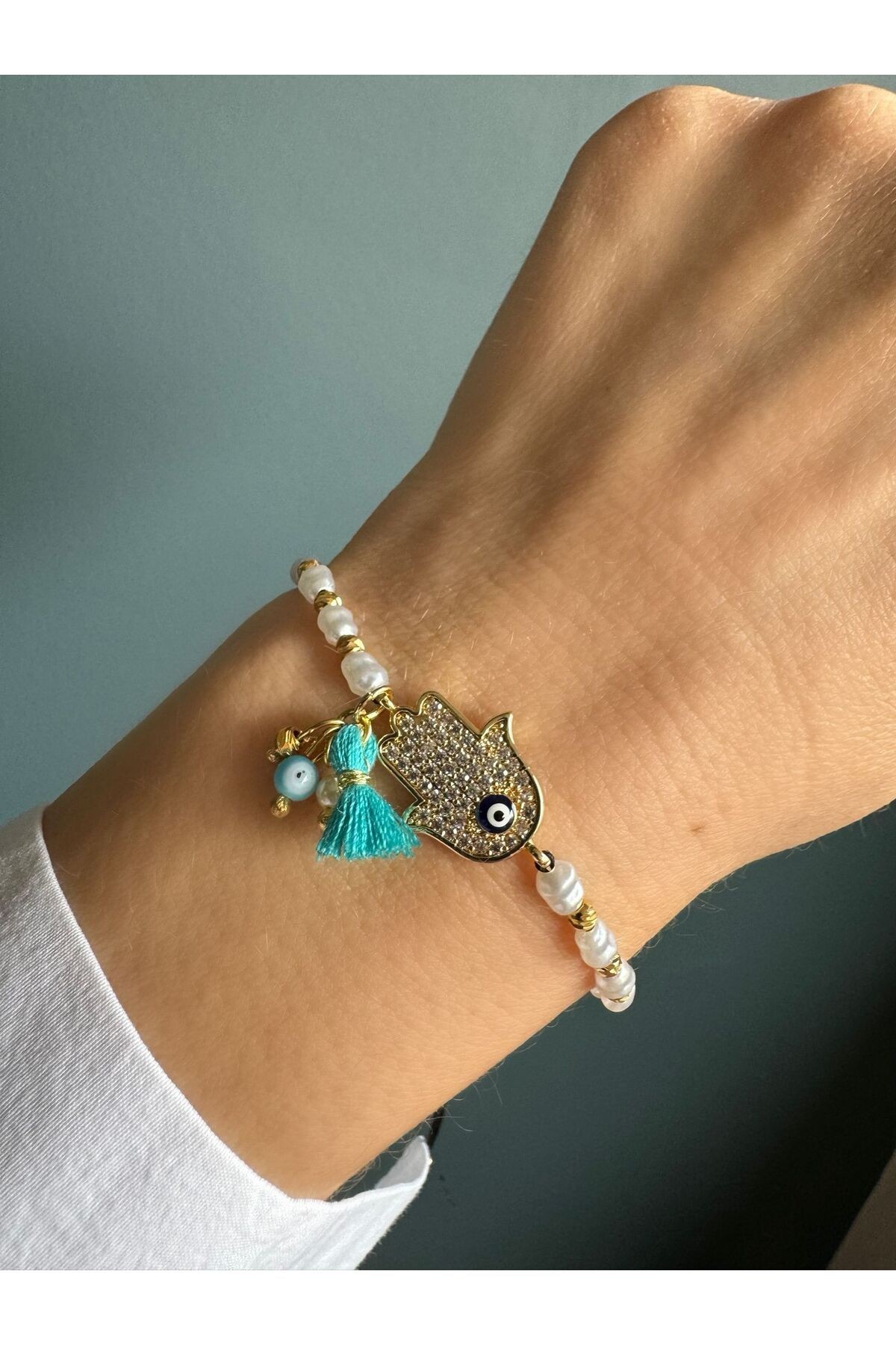 Hamsa El Nazar Inci Bileklik