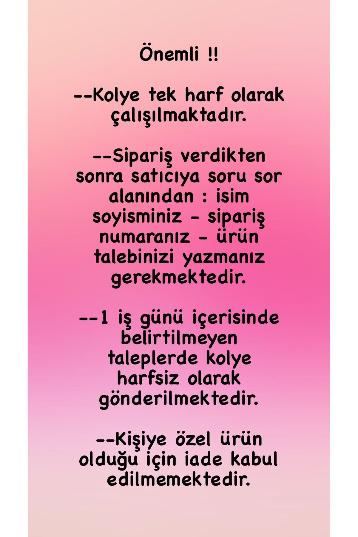 Kalp Harf Kolye