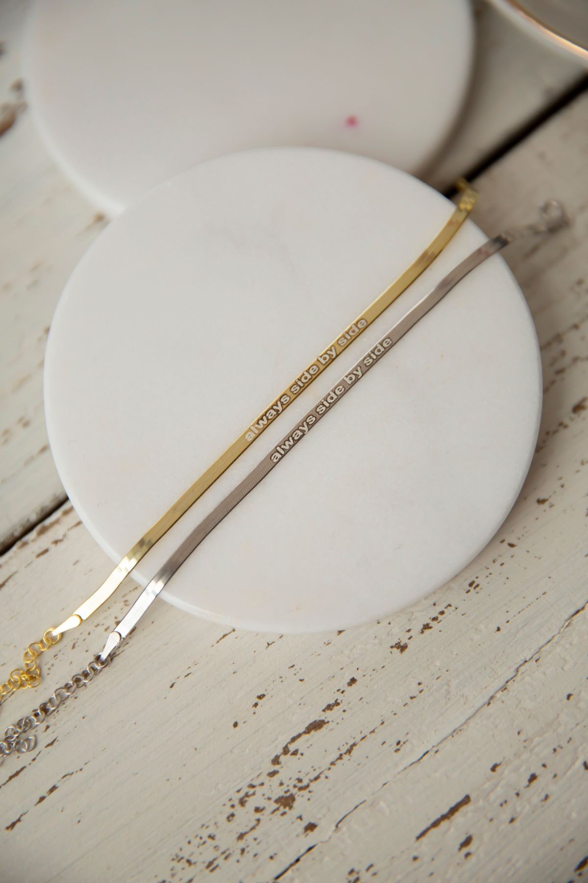 Gümüş Bileklik Always Side by side GOLD