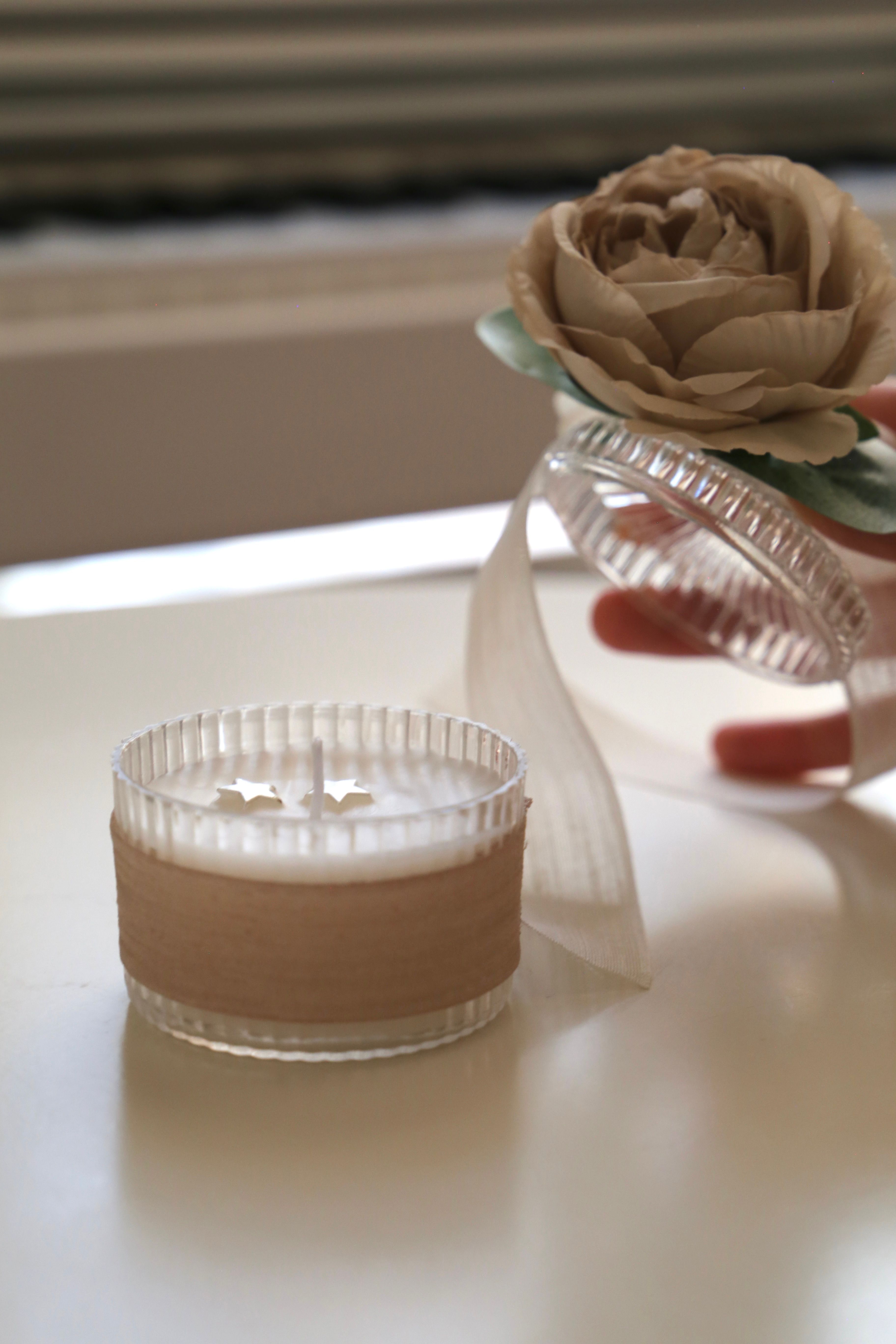 Lüks Rose Candle Gift 