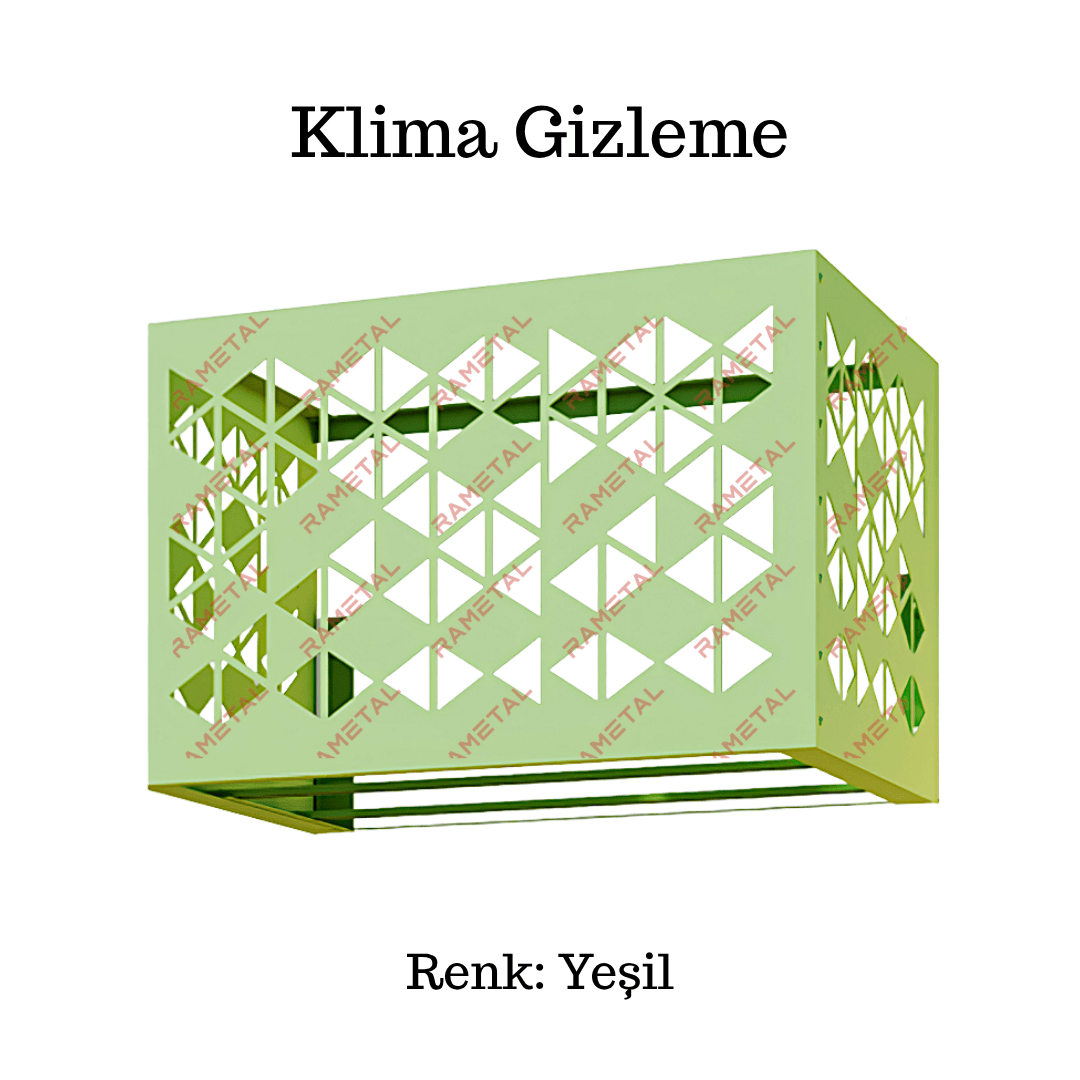 Dekoratif Klima Gizleme - Klima Dış Ünite Kafesi