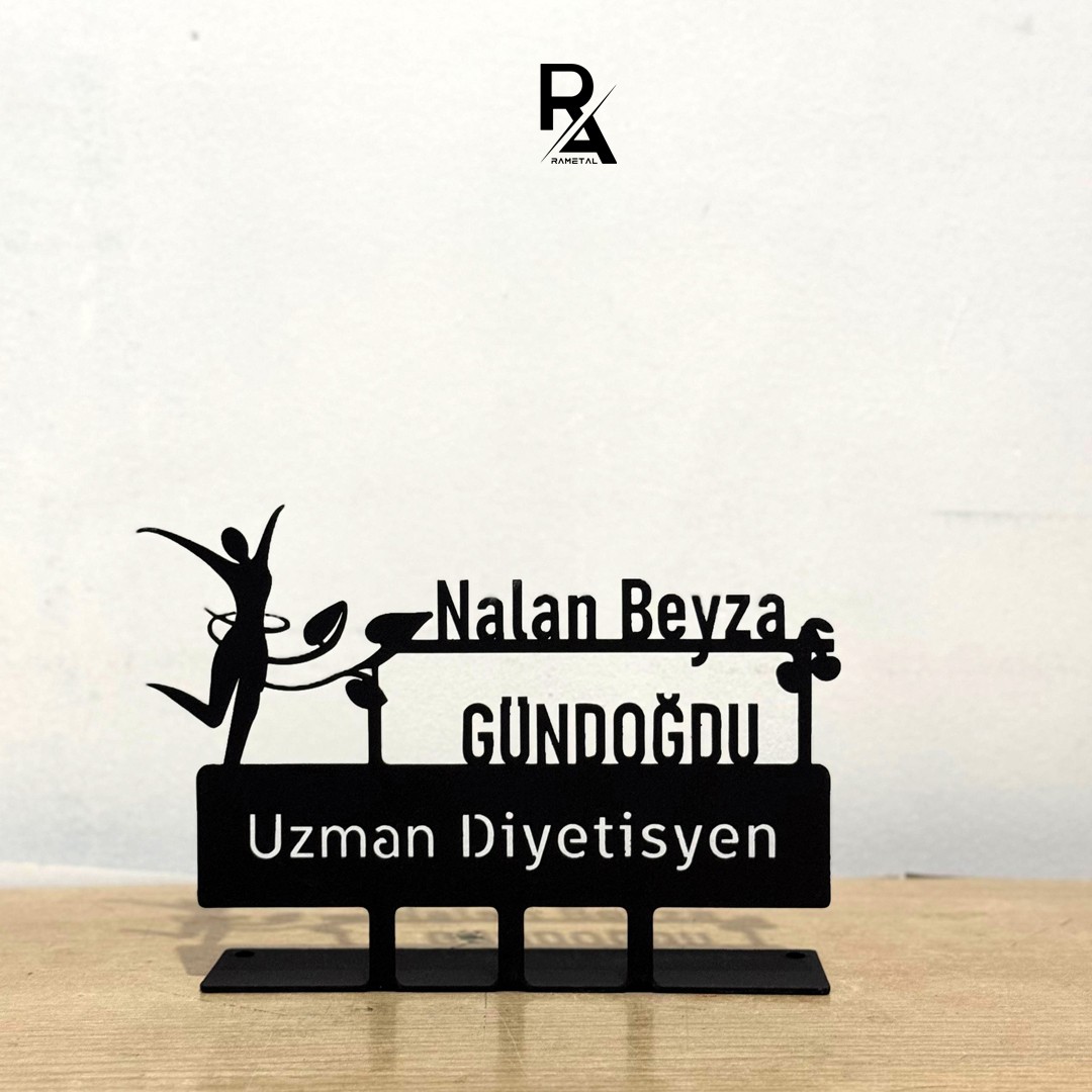Diyetisyenlere Özel Masaüstü İsimlik - Kişiye Özel Masaüstü İsimlik