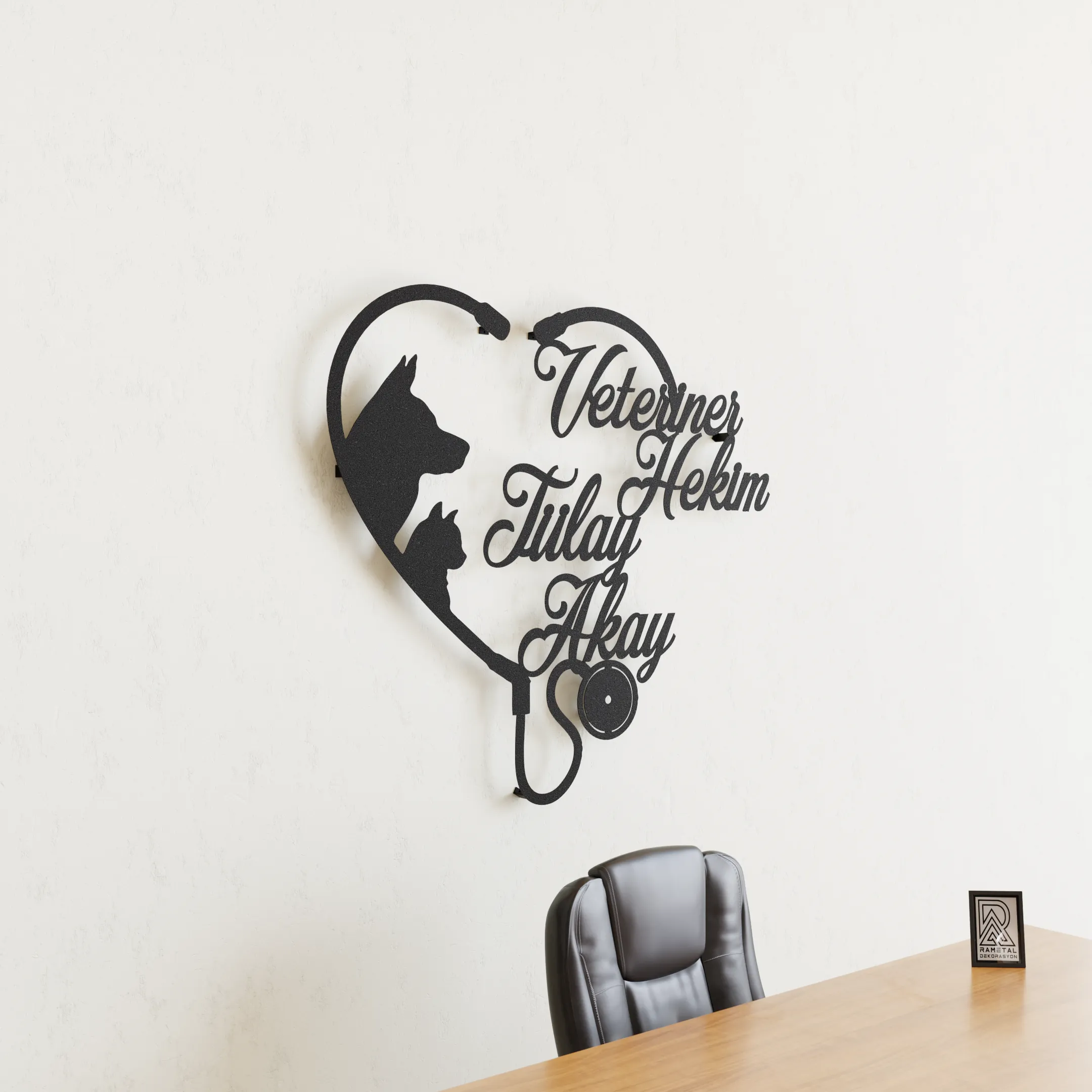 Veteriner Hekimlere Özel Metal Duvar Tablosu - Veterinerlere özel tablo - Kişiye Özel Metal Tablo