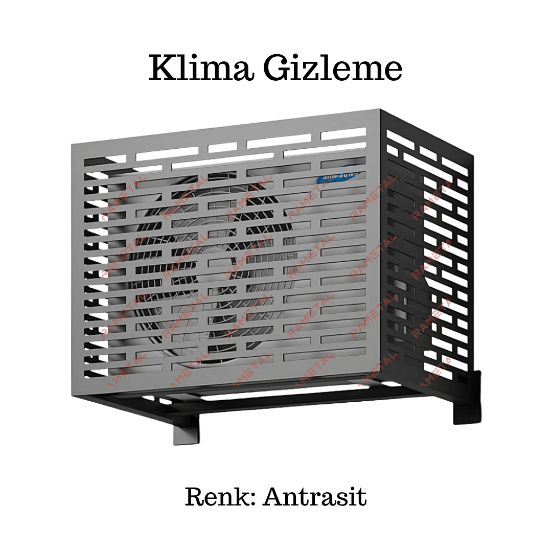 Dekoratif Klima Gizleme - Beyaz Renk Klima Dış Ünite Kafesi