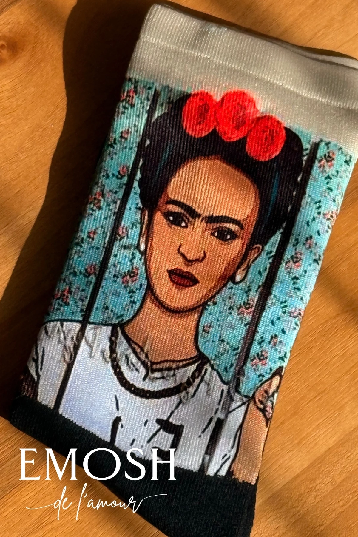 Frida Kahlo Temalı Soket Çorap | İkonik Çiçekli Pop Art Sanatçı Çorabı | 35-40 Beden