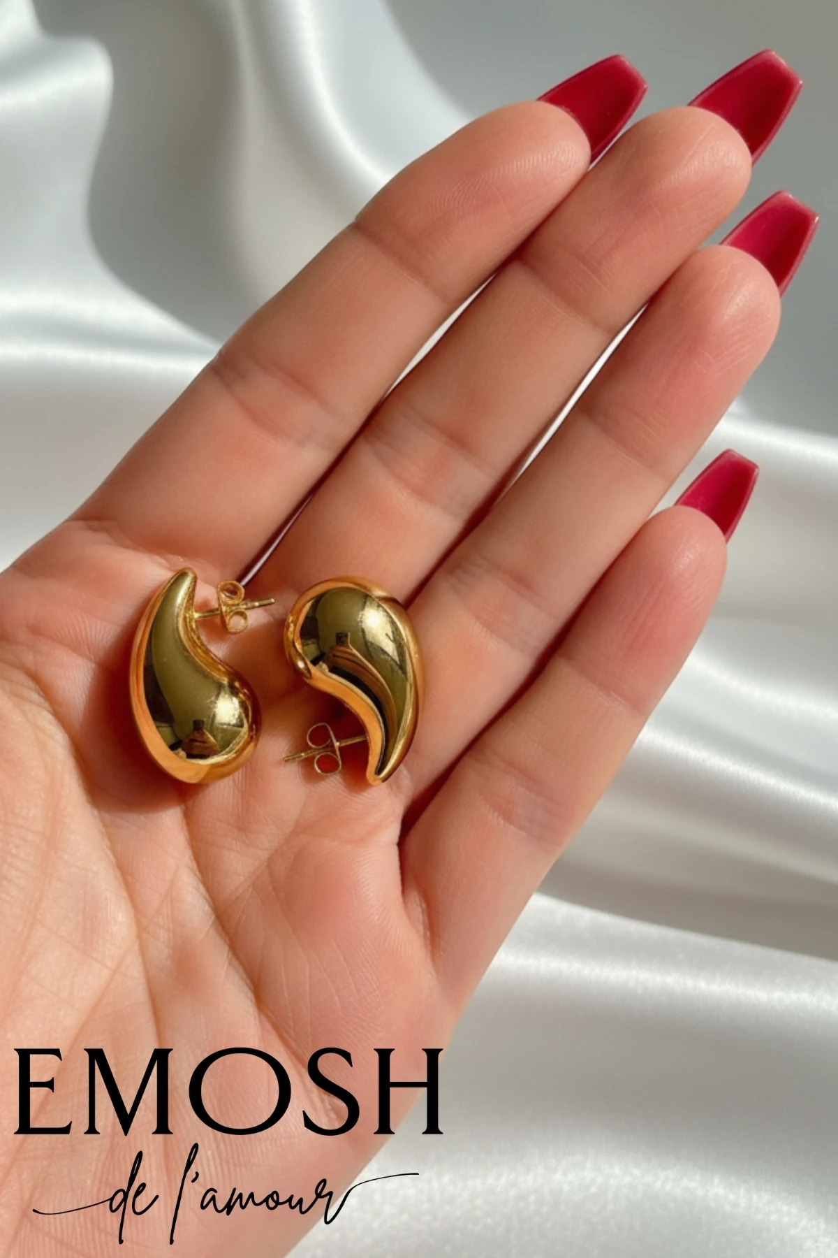 Çelik Damla Küpe | Her Takı Dolabında Olması Gereken Zamansız Şıklık