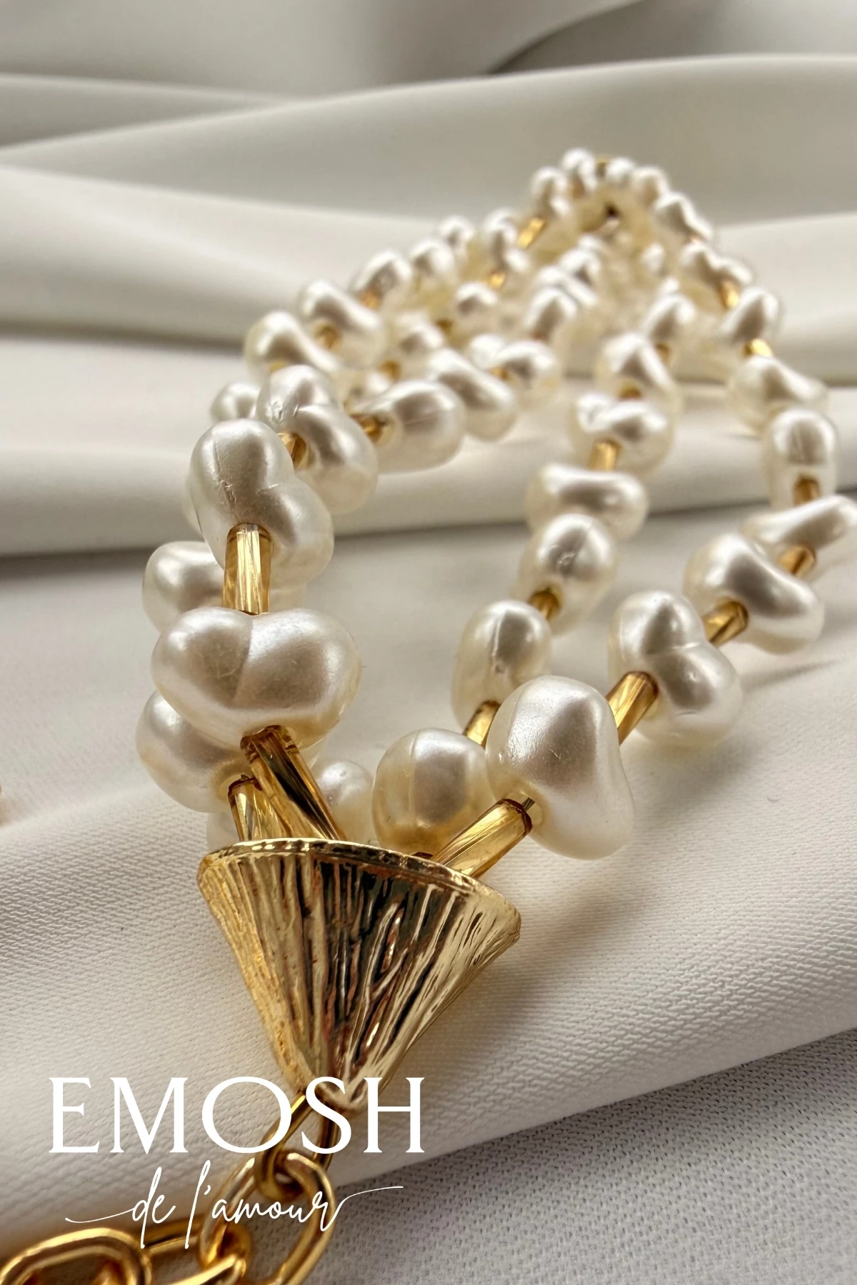 Dört Sıralı İnci Bileklik | Altın Ara Çubuklu Lüks Çok Katmanlı Bilezik | Zara Model