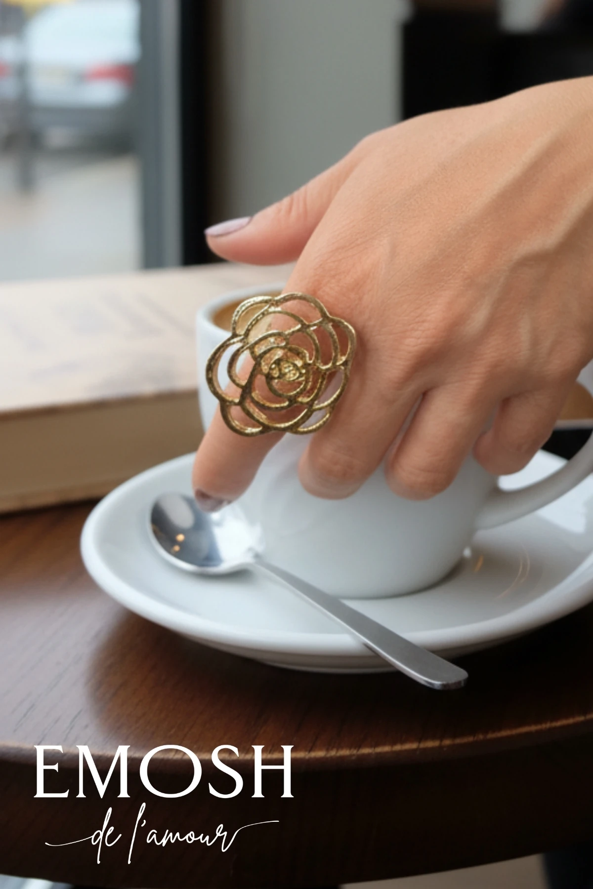 Ayarlanabilir Gül Figürlü Yüzük | Altın Kaplama Lüks | Zara Model Trend Yüzük