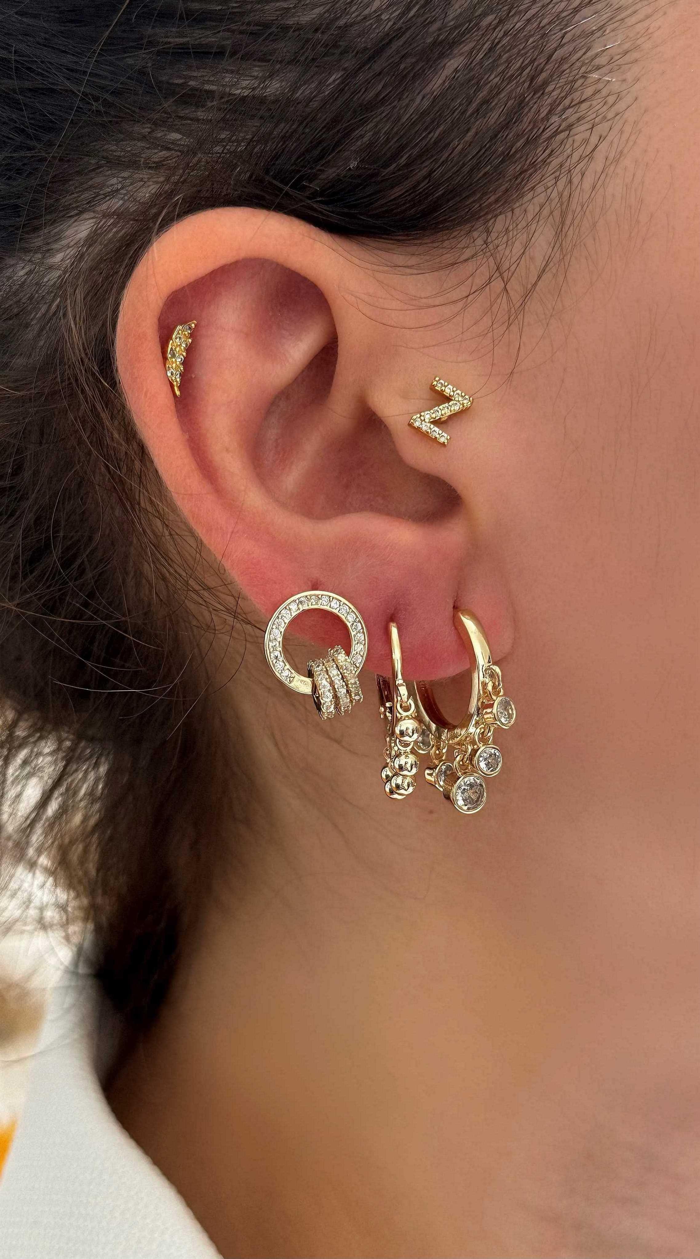 3 LÜ HAPEYS MODEL ÇELİK KÜPE (ROSEGOLD)