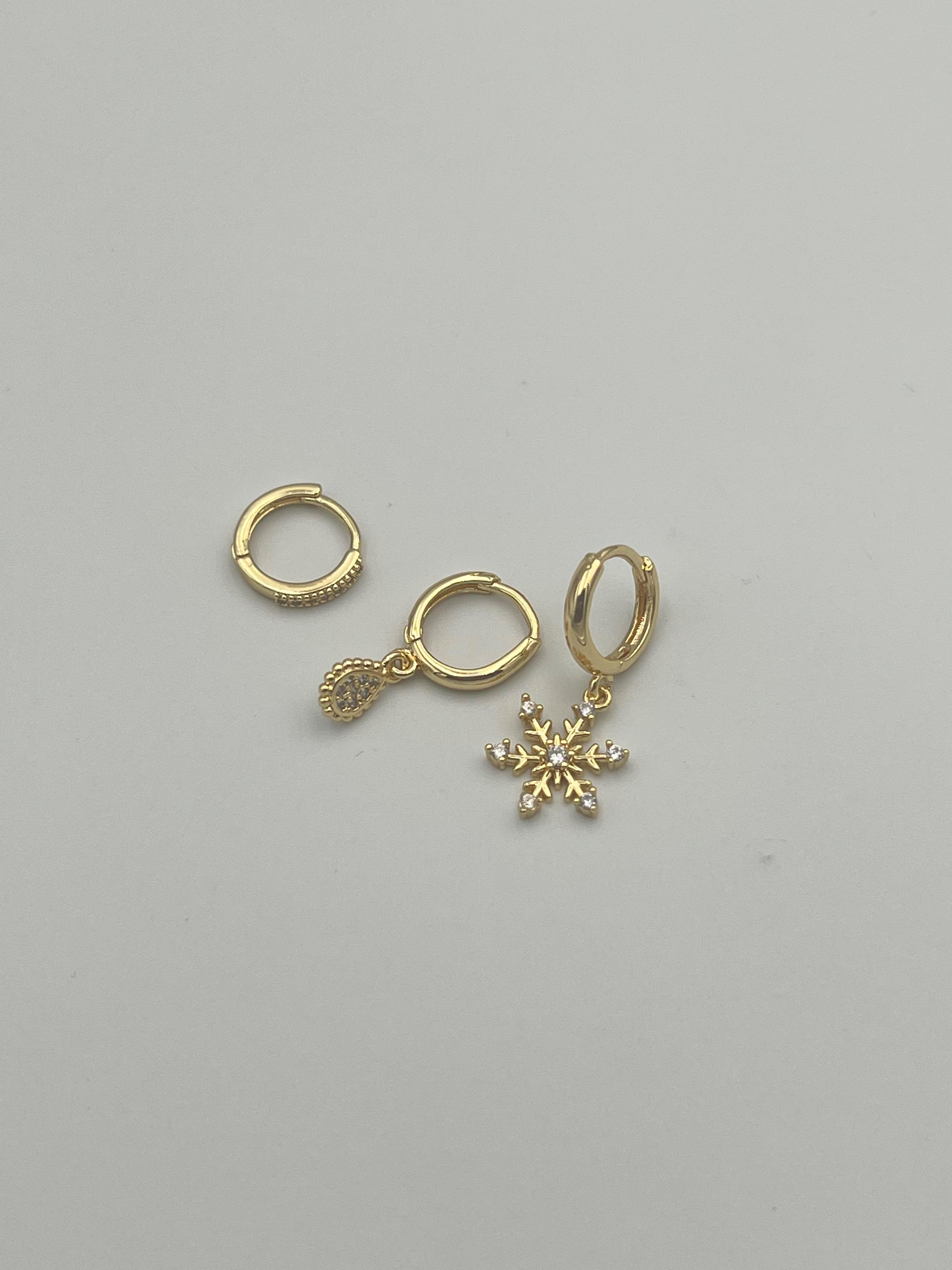 001050 ÇELİK 3LÜ KÜPE (GOLD)