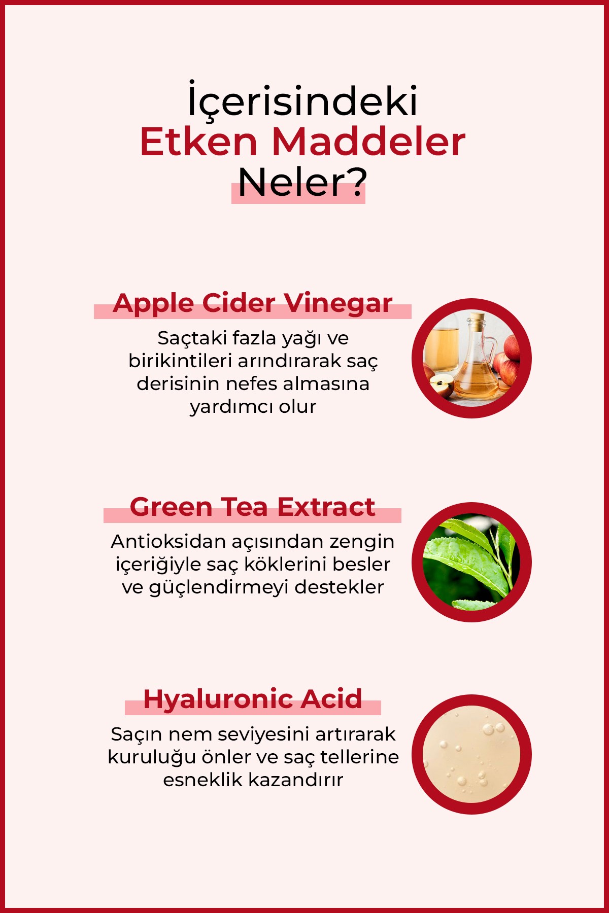 Elma Sirkesi & Yeşil Çaylı Saç Toniği