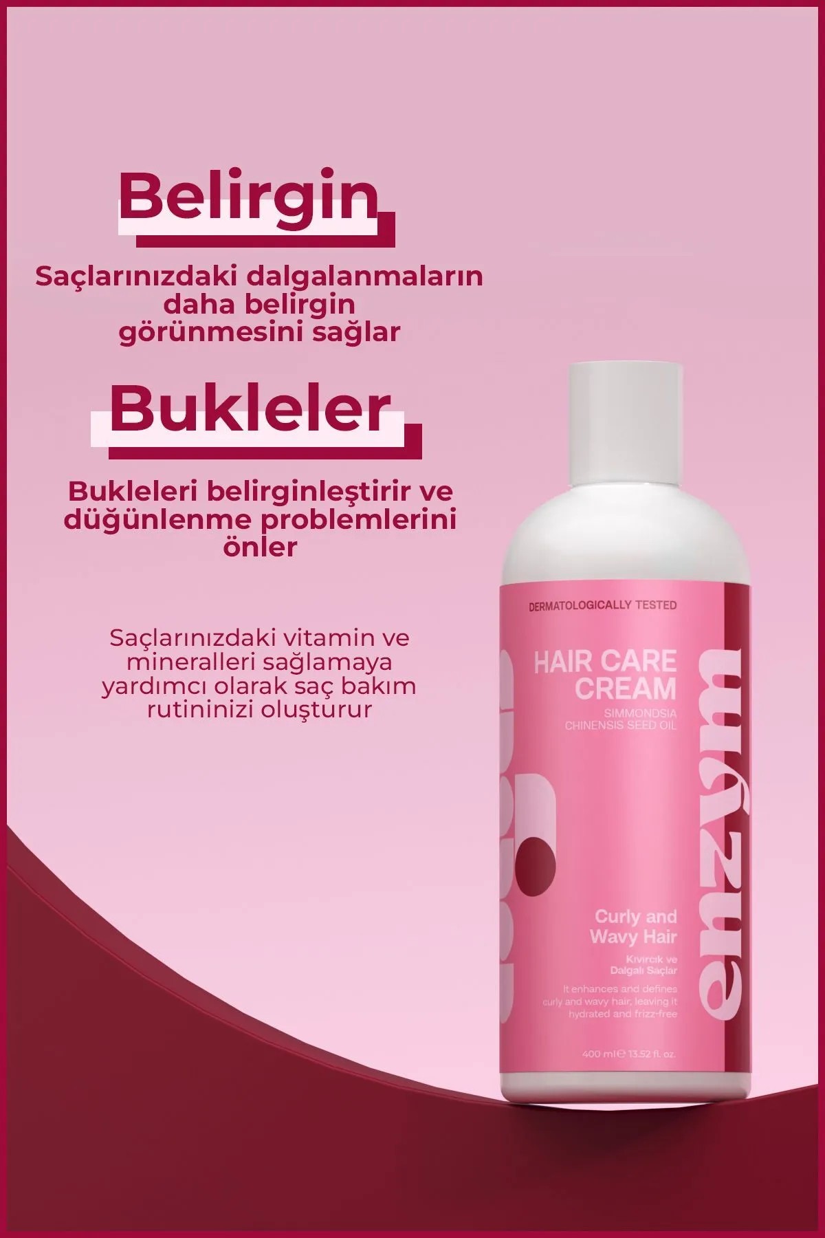 Kıvırcık ve Dalgalı Saçlar Serisi Saç Bakım Kremi