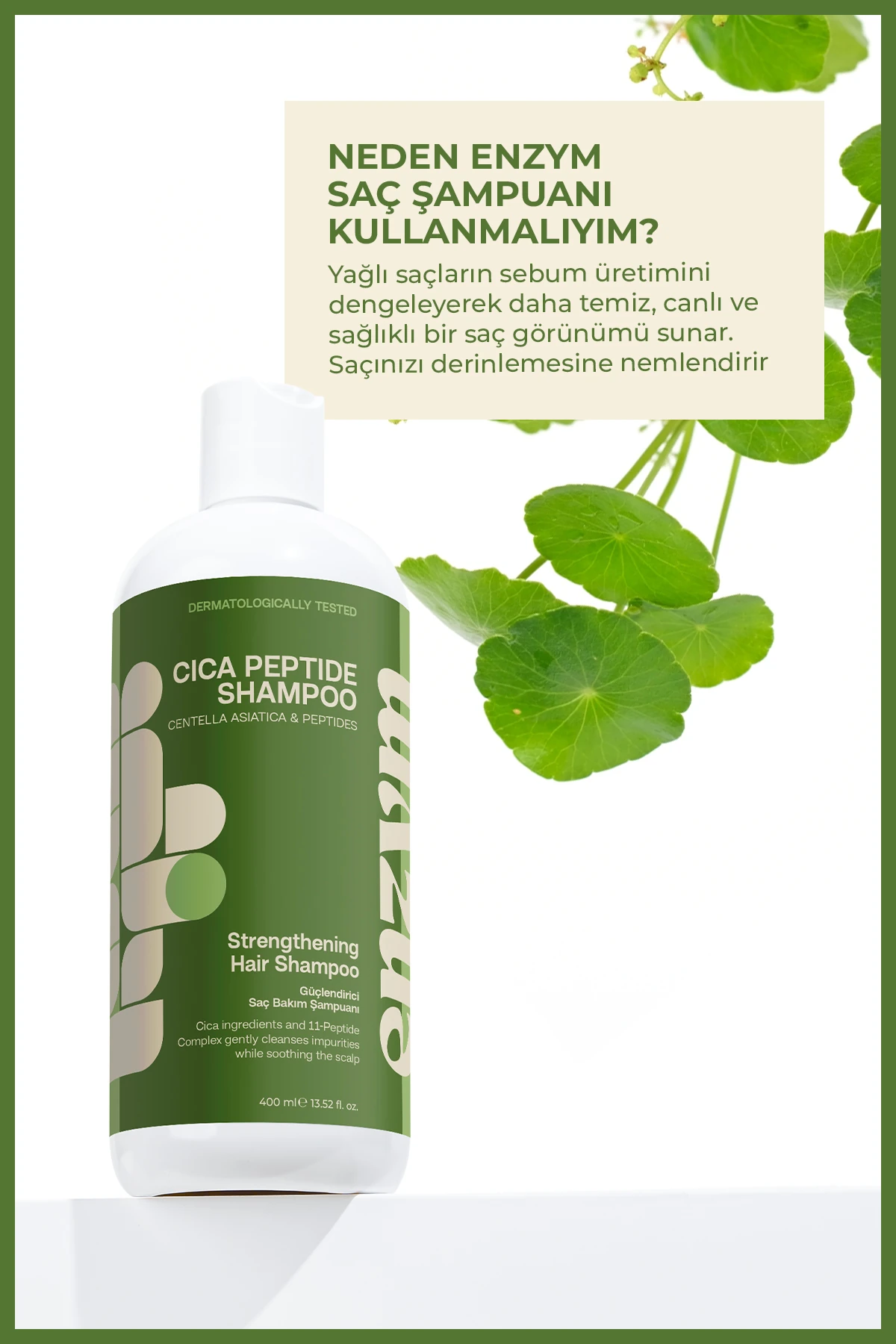 Cica Peptit Onarıcı Ve Güçlendirici Şampuan 400 ml