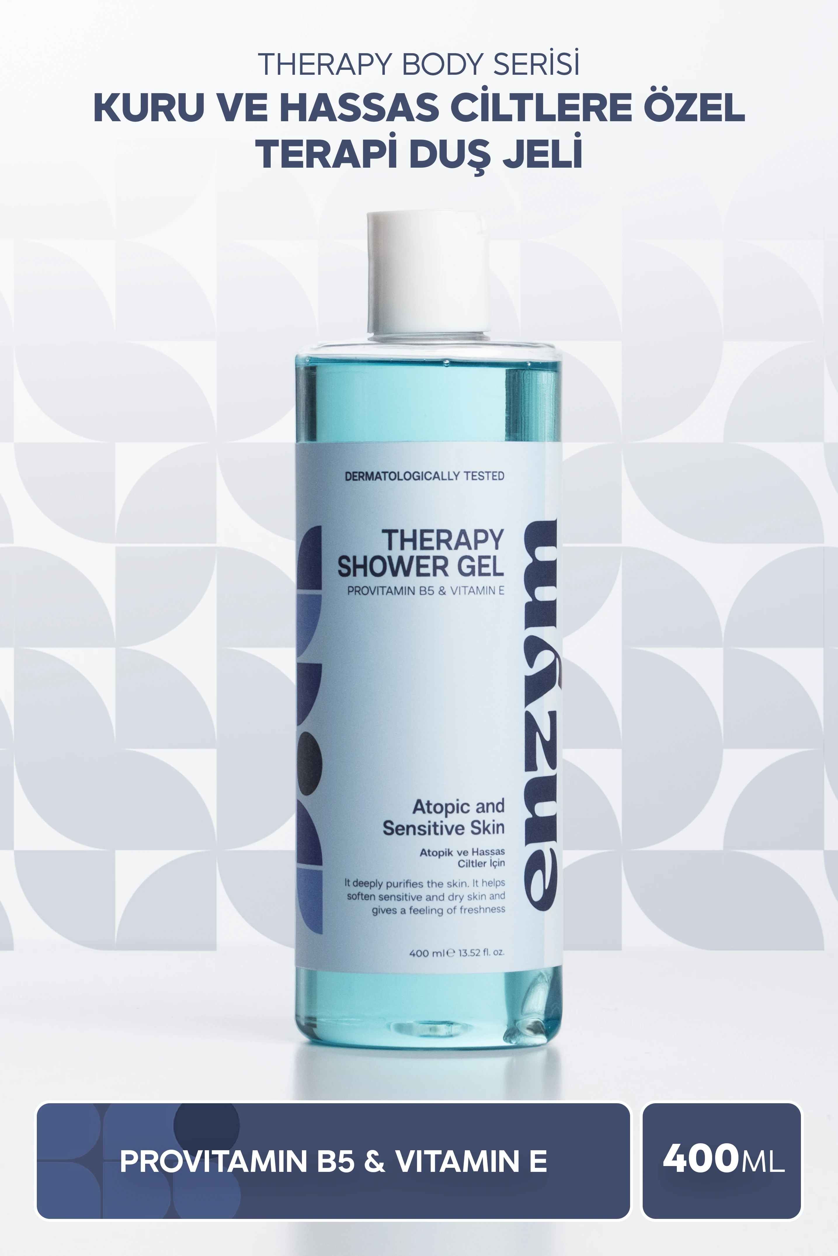 Kuru ve Hassas Ciltlere Özel Terapi Duş Jeli 400 ml main variant image