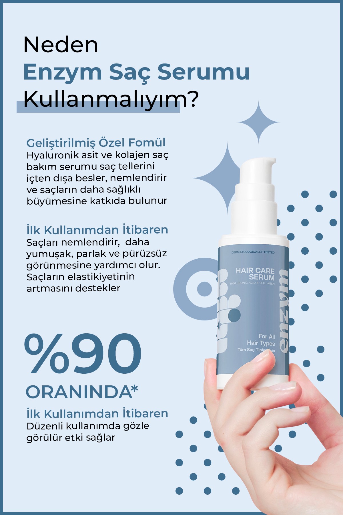 Hyaluronik Asit ve Kolajen Saç Serumu