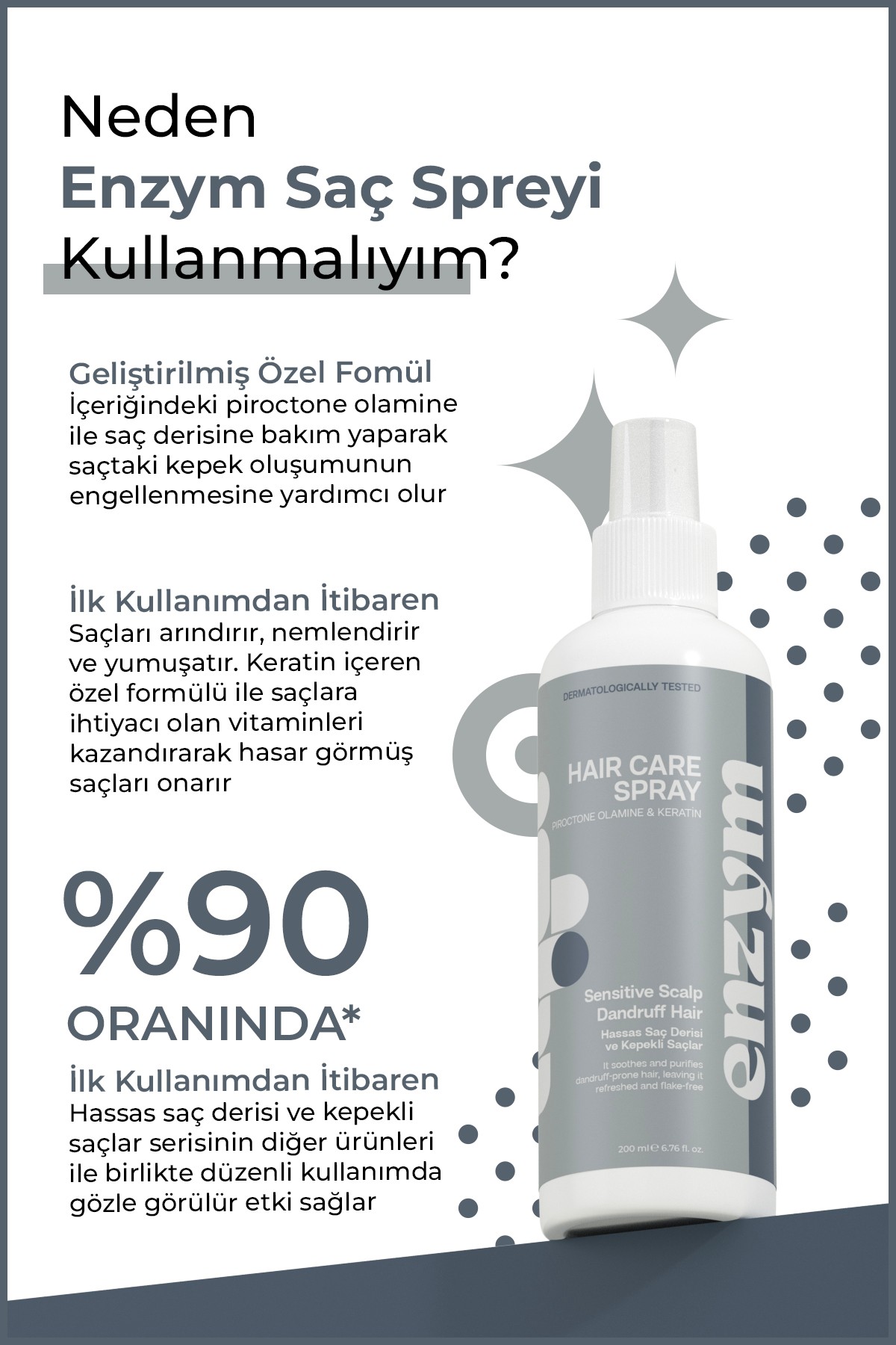 Kepekli ve Hassas Saçlar Serisi Bakım Spreyi