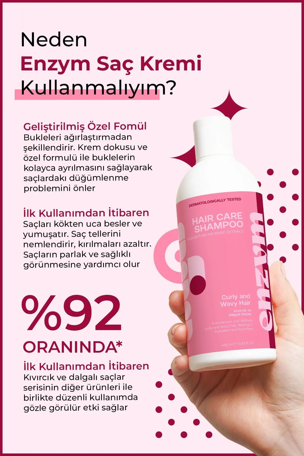Kıvırcık ve Dalgalı Saçlar Serisi Saç Bakım Kremi