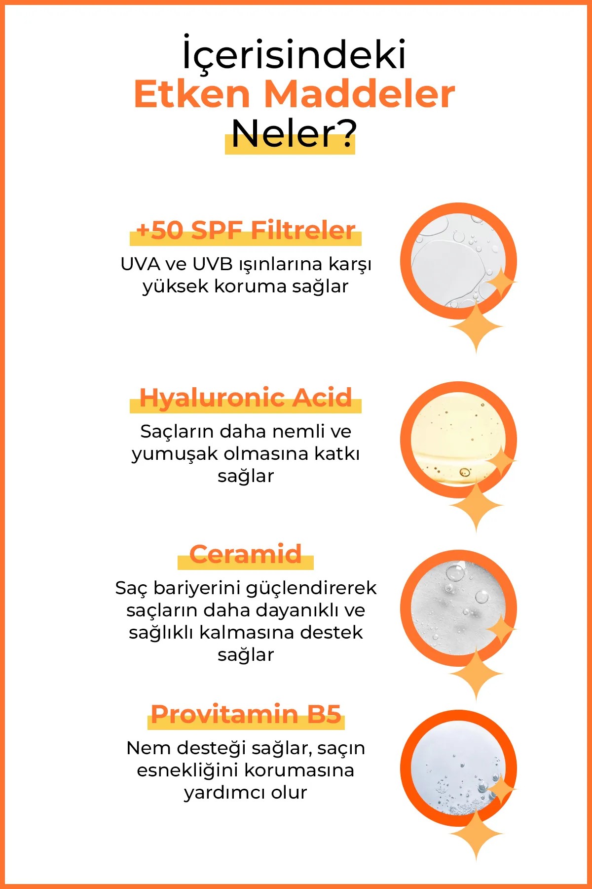 50 SPF+ Saç Güneş Koruyucu Sprey
