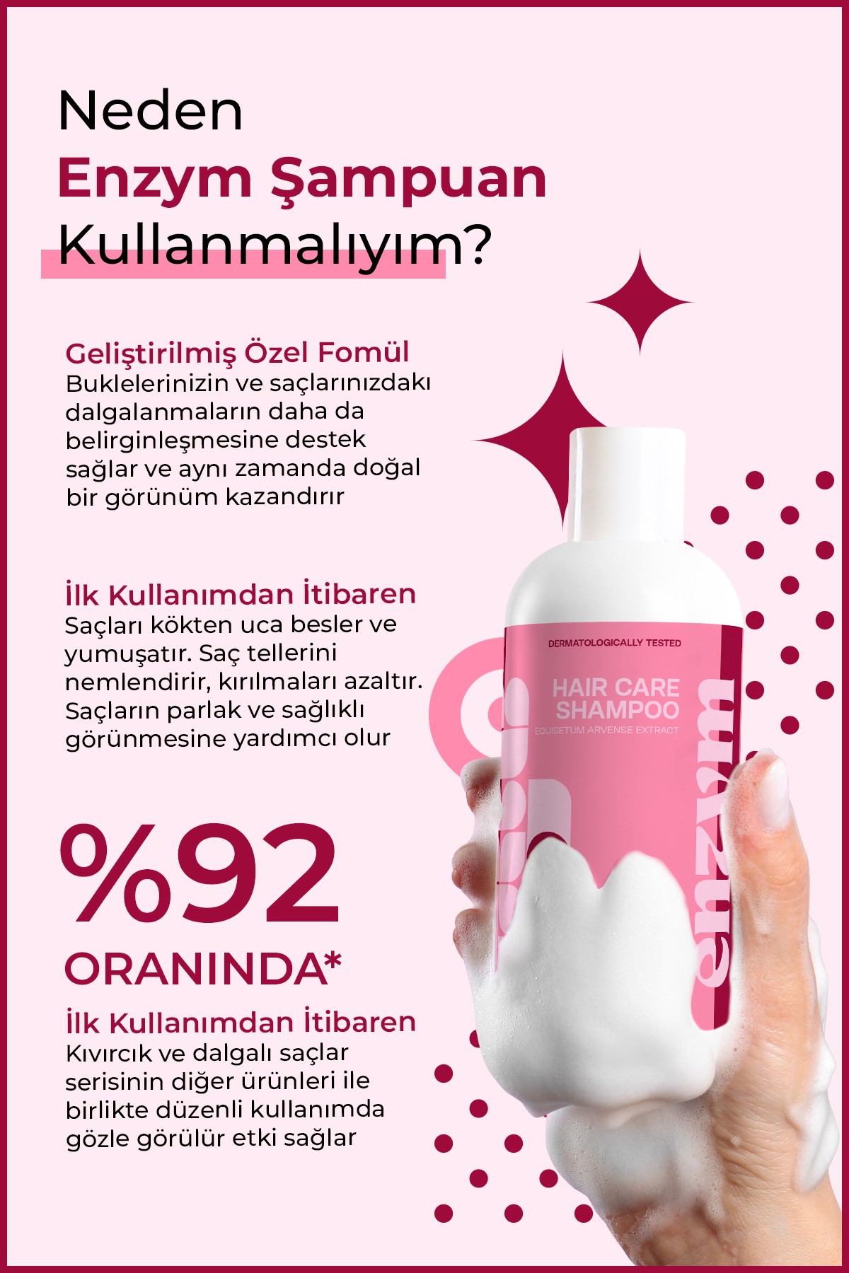 Kıvırcık Saçlar Serisi Bakım Şampuanı
