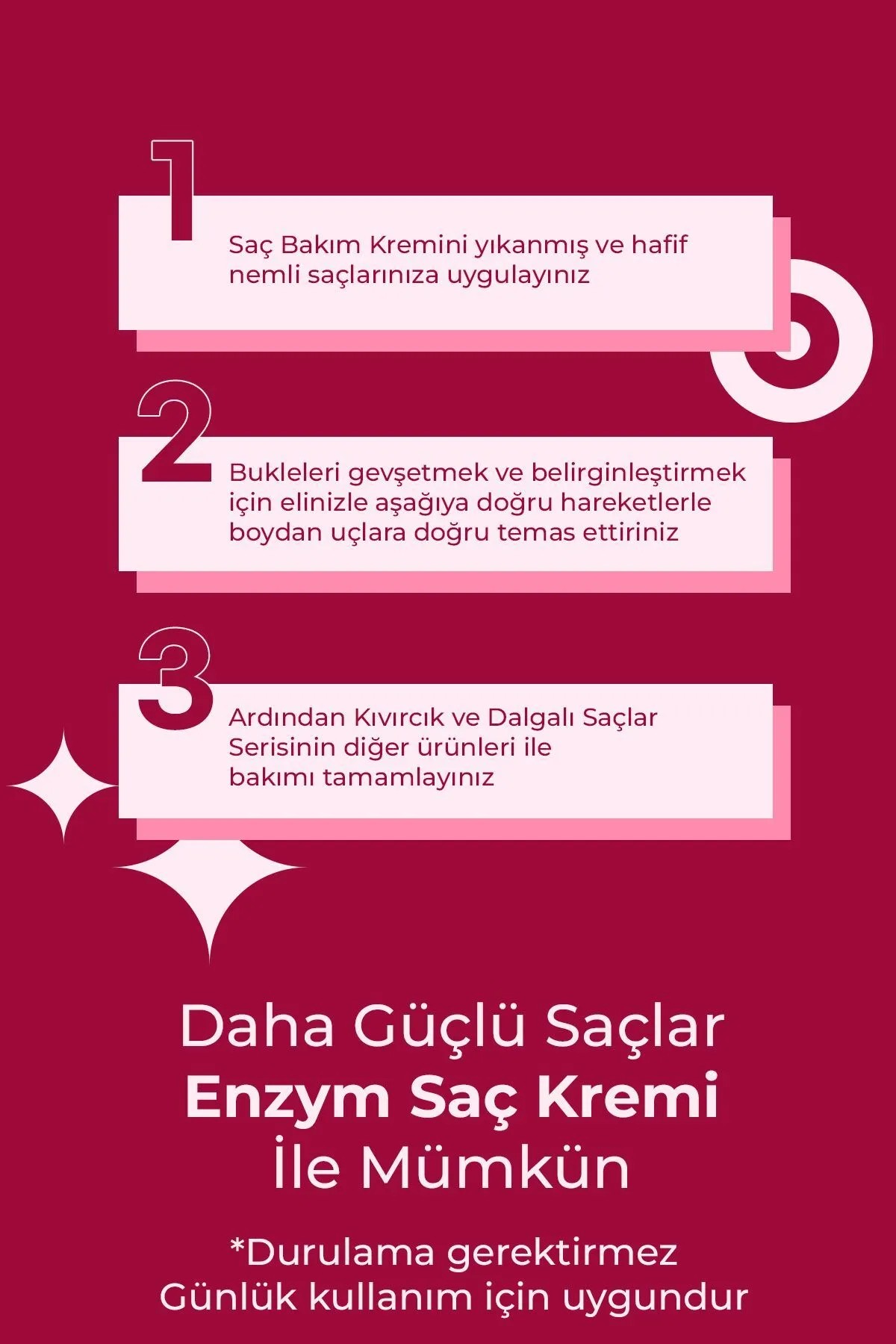 Kıvırcık ve Dalgalı Saçlar Serisi Saç Bakım Kremi