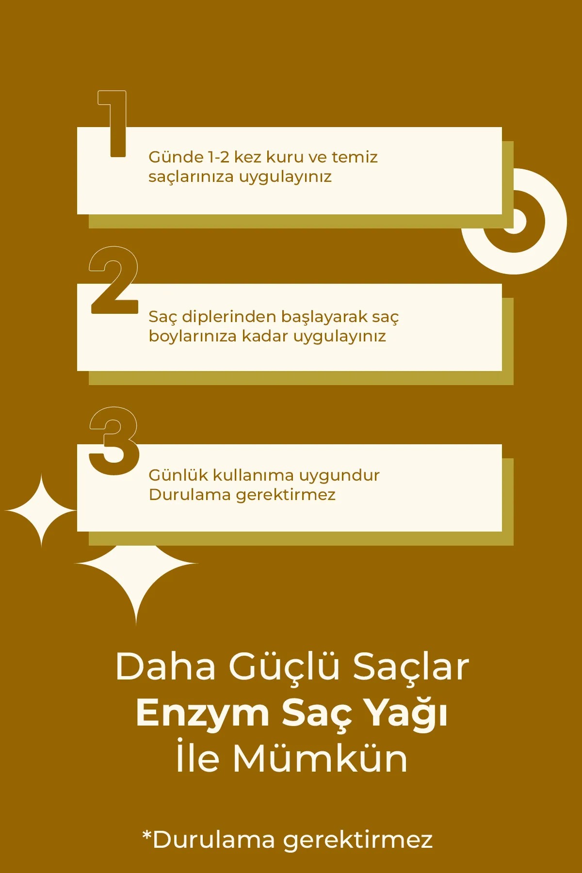 Hızla Uzama Etkili ve Onarıcı Kompleks Doğal Saç Bakım Yağı