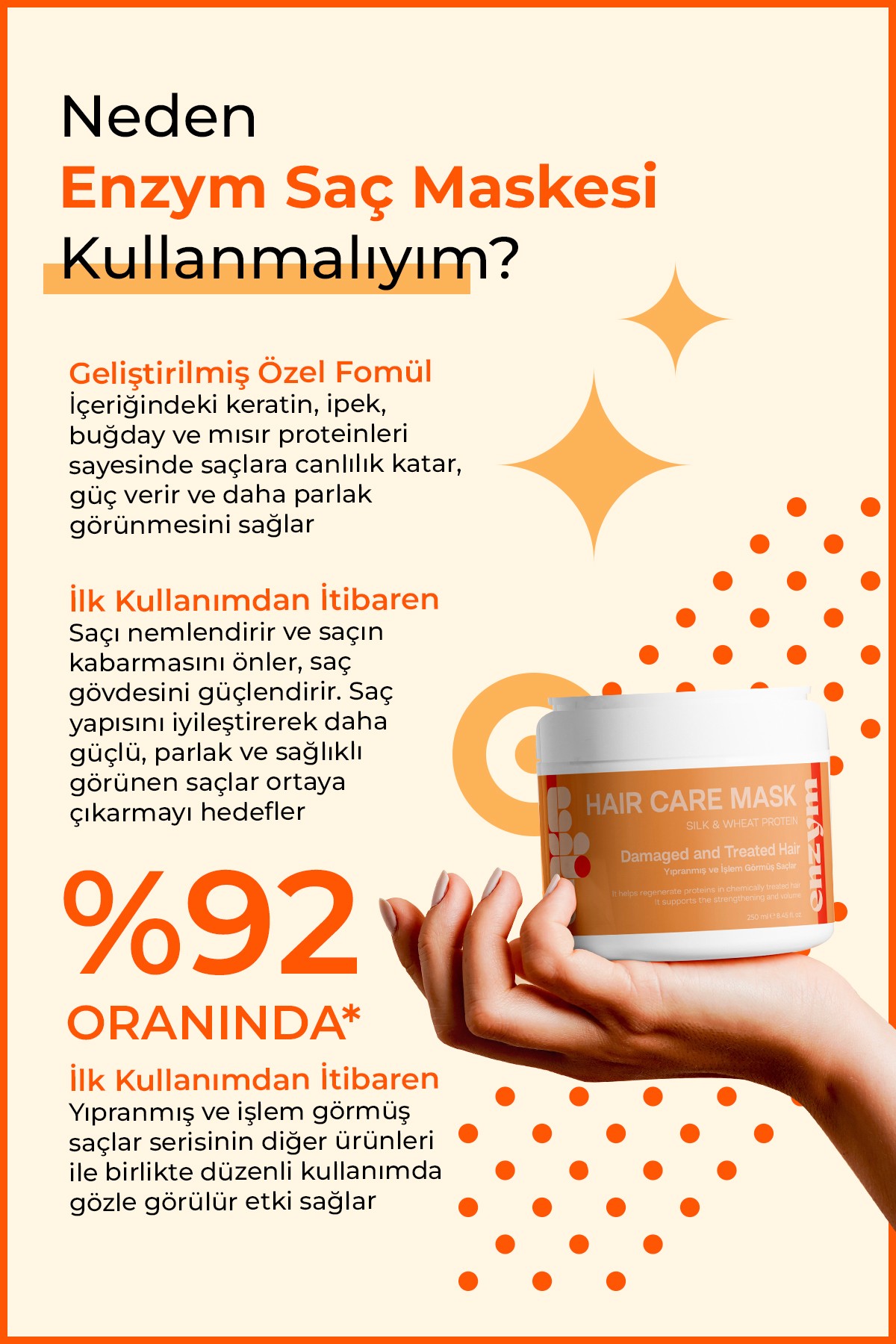 Kuru ve Yıpranmış Saçlar Serisi Bakım Maskesi