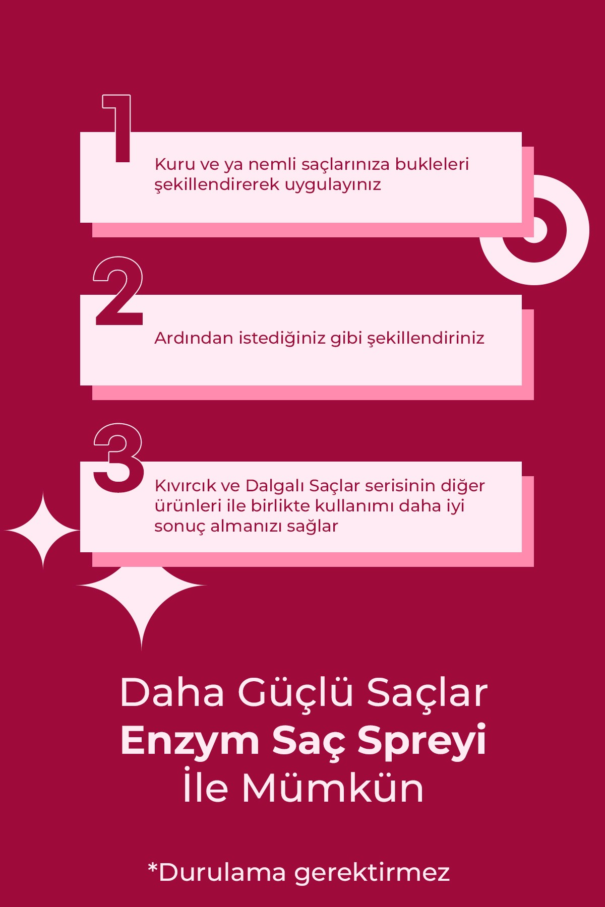 Kıvırcık ve Dalgalı Saçlar Serisi Bakım Spreyi