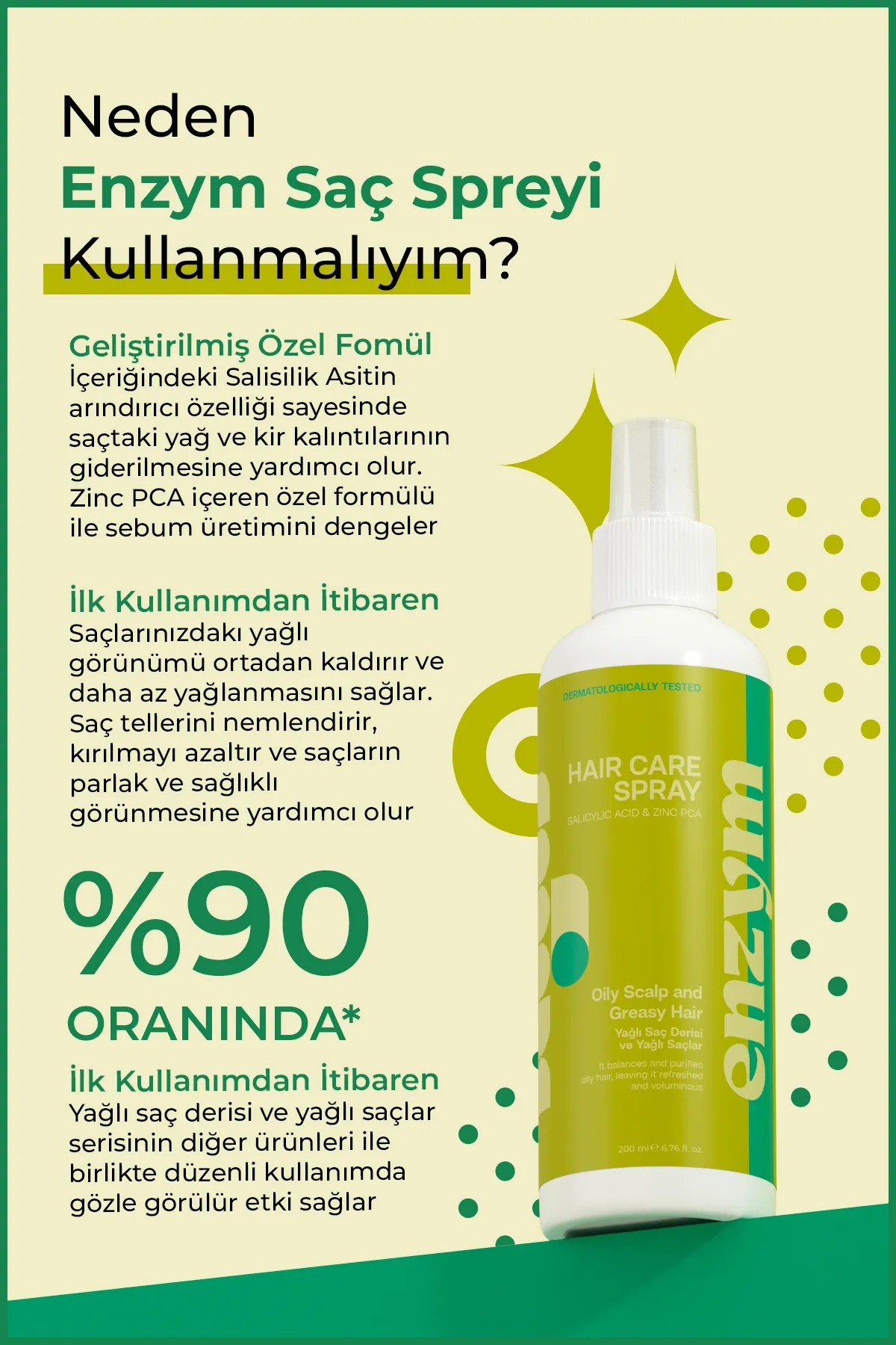 Yağlı Saçlar Serisi Bakım Spreyi