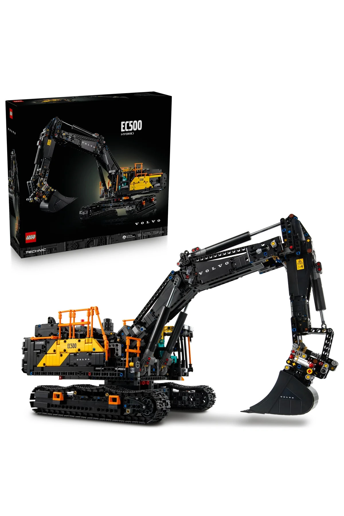 ® Technic Volvo EC500 Hybrid Ekskavatör 42215-Yetişkinler için İnşaat Aracı Model Yapım Seti (2359P)
