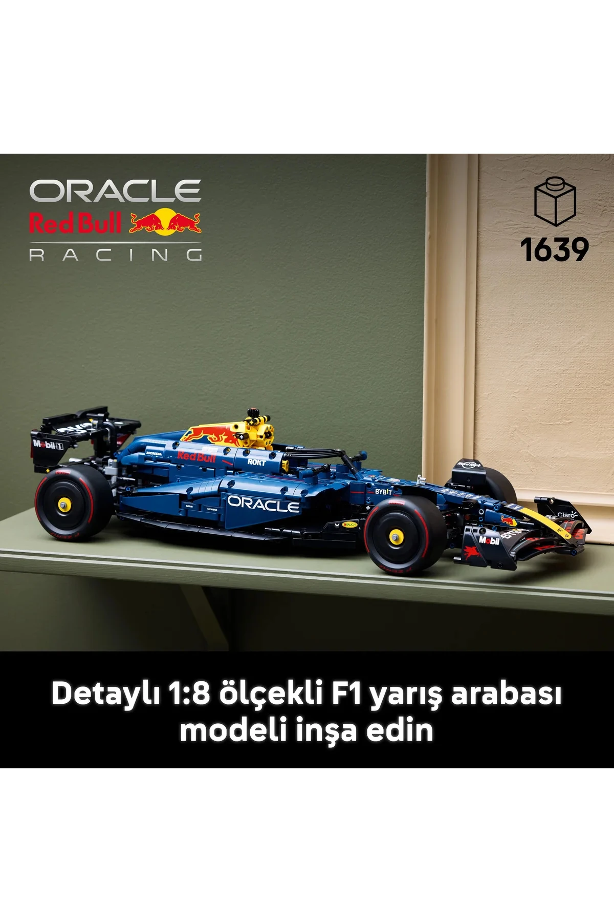 ® Technic Oracle Red Bull Racing RB20 F1 Araba 42206 - 18+ Yarış Arabası Modeli Yapım Seti (1639P)