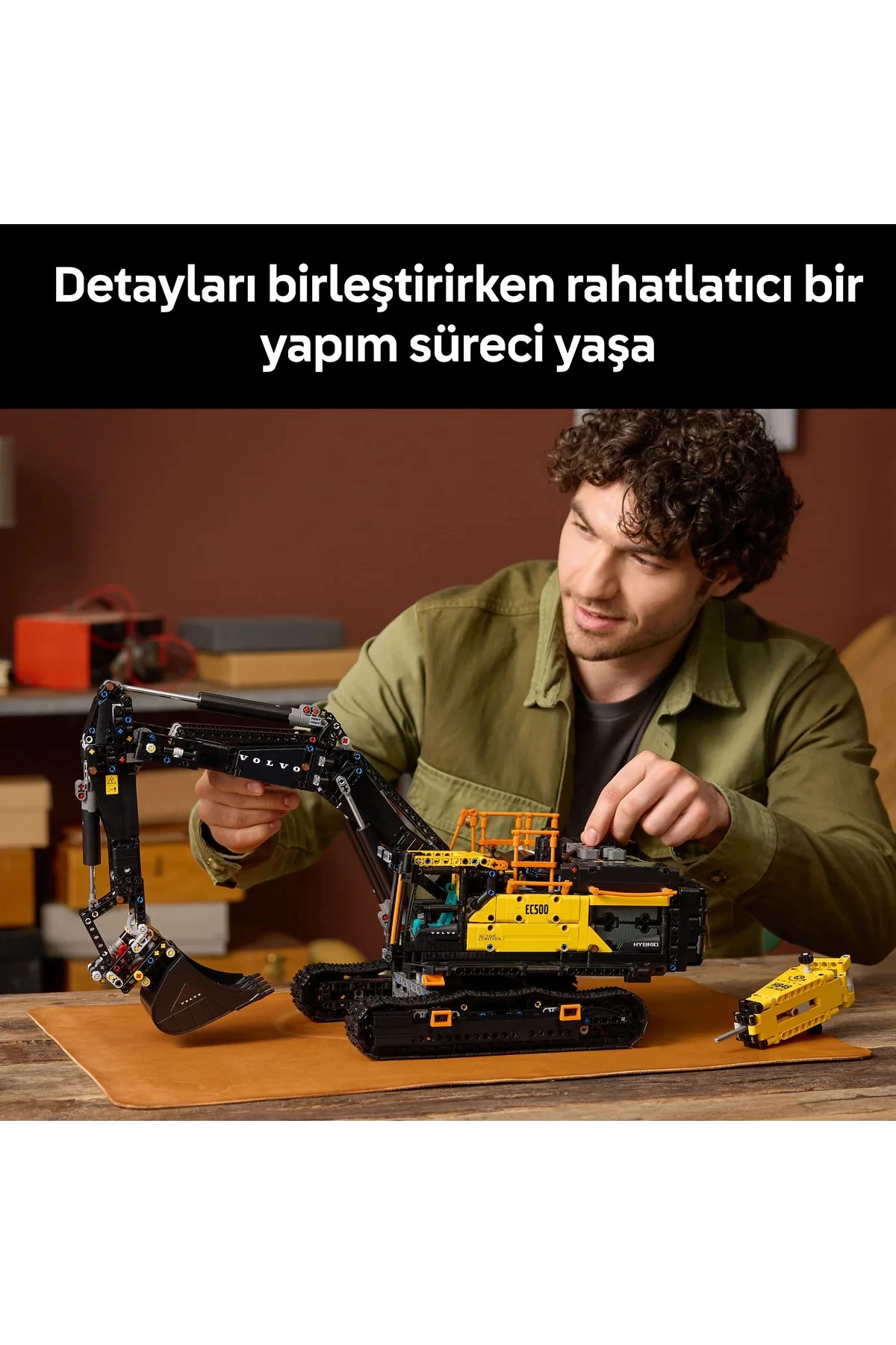 ® Technic Volvo EC500 Hybrid Ekskavatör 42215-Yetişkinler için İnşaat Aracı Model Yapım Seti (2359P)