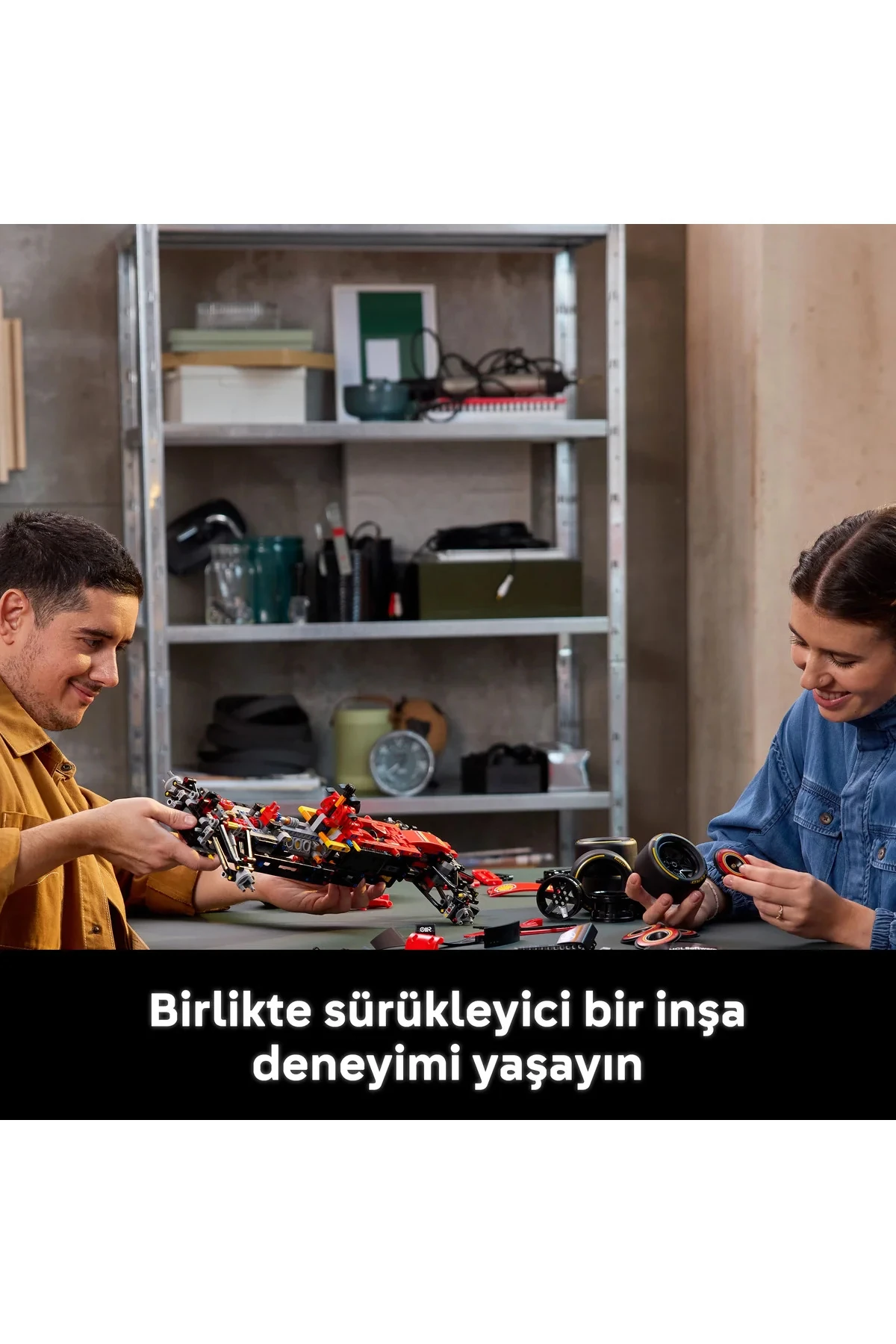 ® Technic Ferrari SF-24 F1 Araba 42207 - Yetişkinler için Koleksiyonluk Model Yapım Seti (1361P)