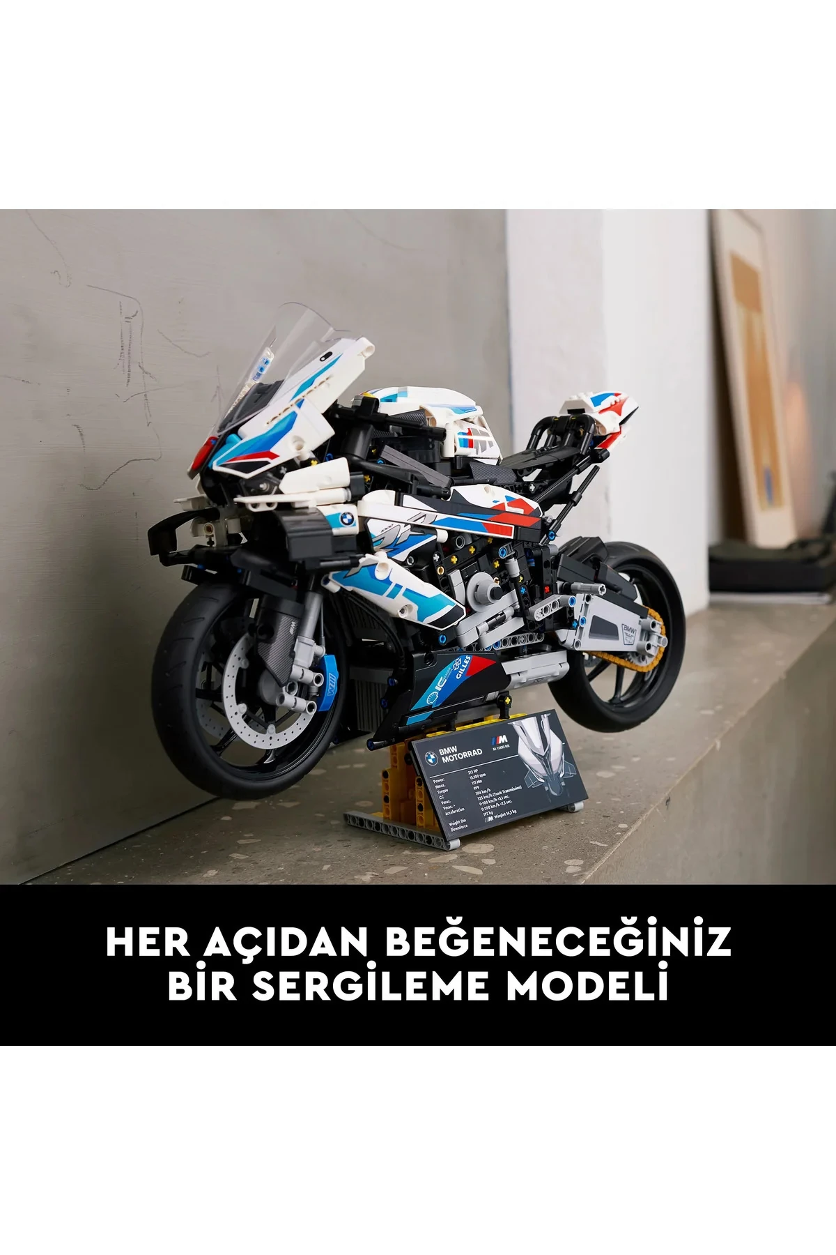 ® Technic BMW M 1000 RR 42130 Yetişkinler için Şık bir Motosiklet Modeli Yapım Seti (1925P)