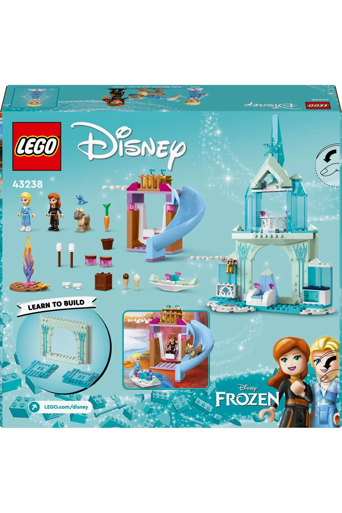 ® ǀ Disney Frozen Elsa’nın Karlar Ülkesi Şatosu 43238 - 4+ Yaratıcı Oyuncak Yapım Seti (163P)