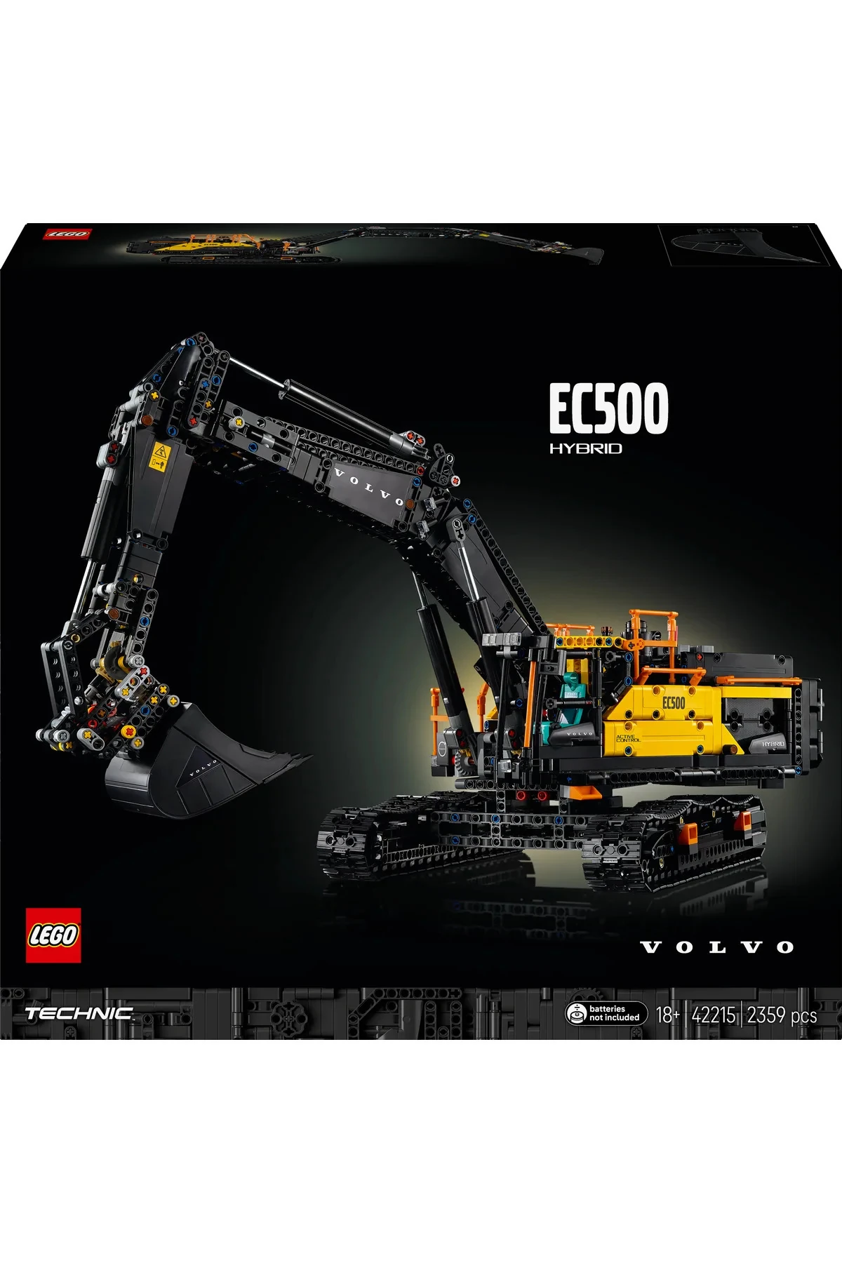 ® Technic Volvo EC500 Hybrid Ekskavatör 42215-Yetişkinler için İnşaat Aracı Model Yapım Seti (2359P)