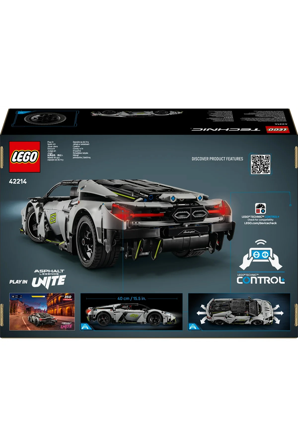 ® Technic Lamborghini Revuelto Süper Spor Araba 42214 - 10+ Çocuklar için Oyuncak Yapım Seti (1135P)