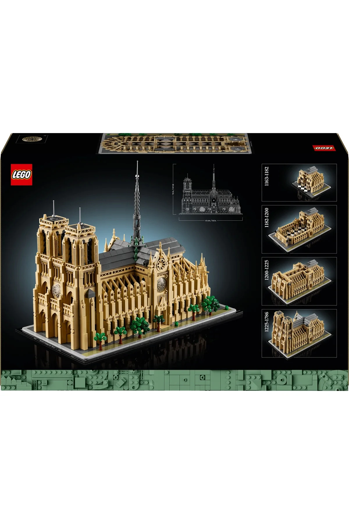 ® Architecture Notre Dame Katedrali 21061 - 18+ Dekoratif Model Yapım Setii (4383P)